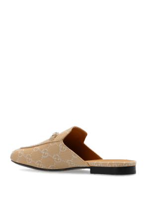 Gucci o1s1wg110425 GG Monogrammed Slides in Beige Size US 10.5 / IT 40.5 - 6 Thumbnail