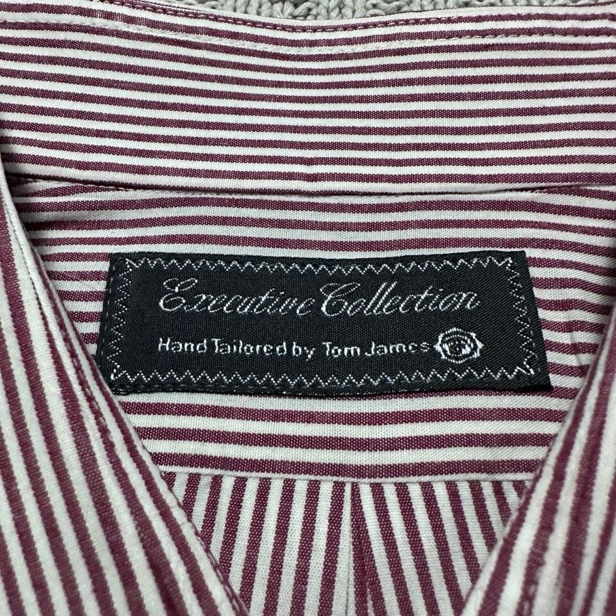 Tom James Tom James red striped custom tailored button down Size US L / EU 52-54 / 3 - 5 Thumbnail