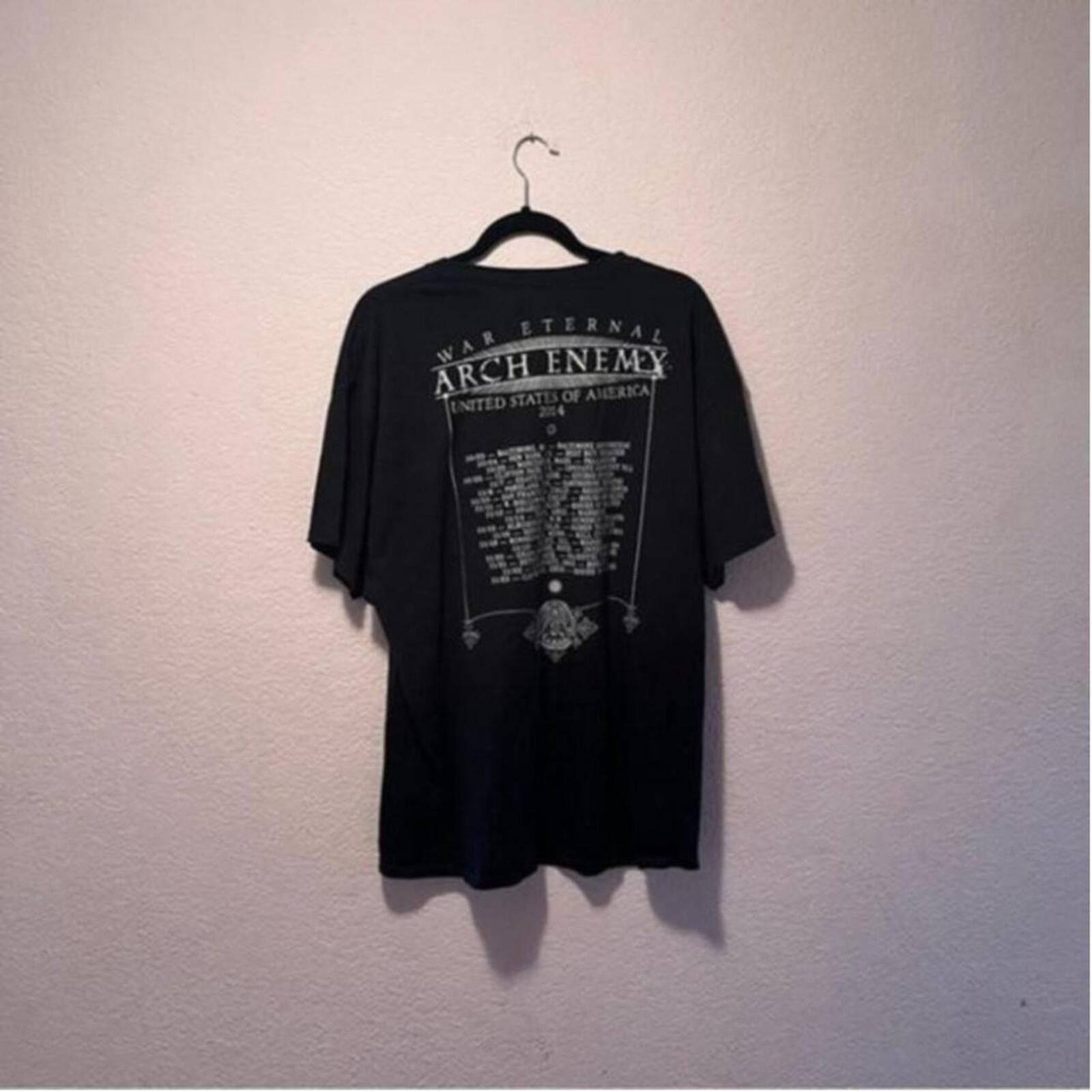 Other Arch Enemy War Eternal Tour 2014 Black Graphic T-Shirt Size ONE SIZE - 3 Thumbnail