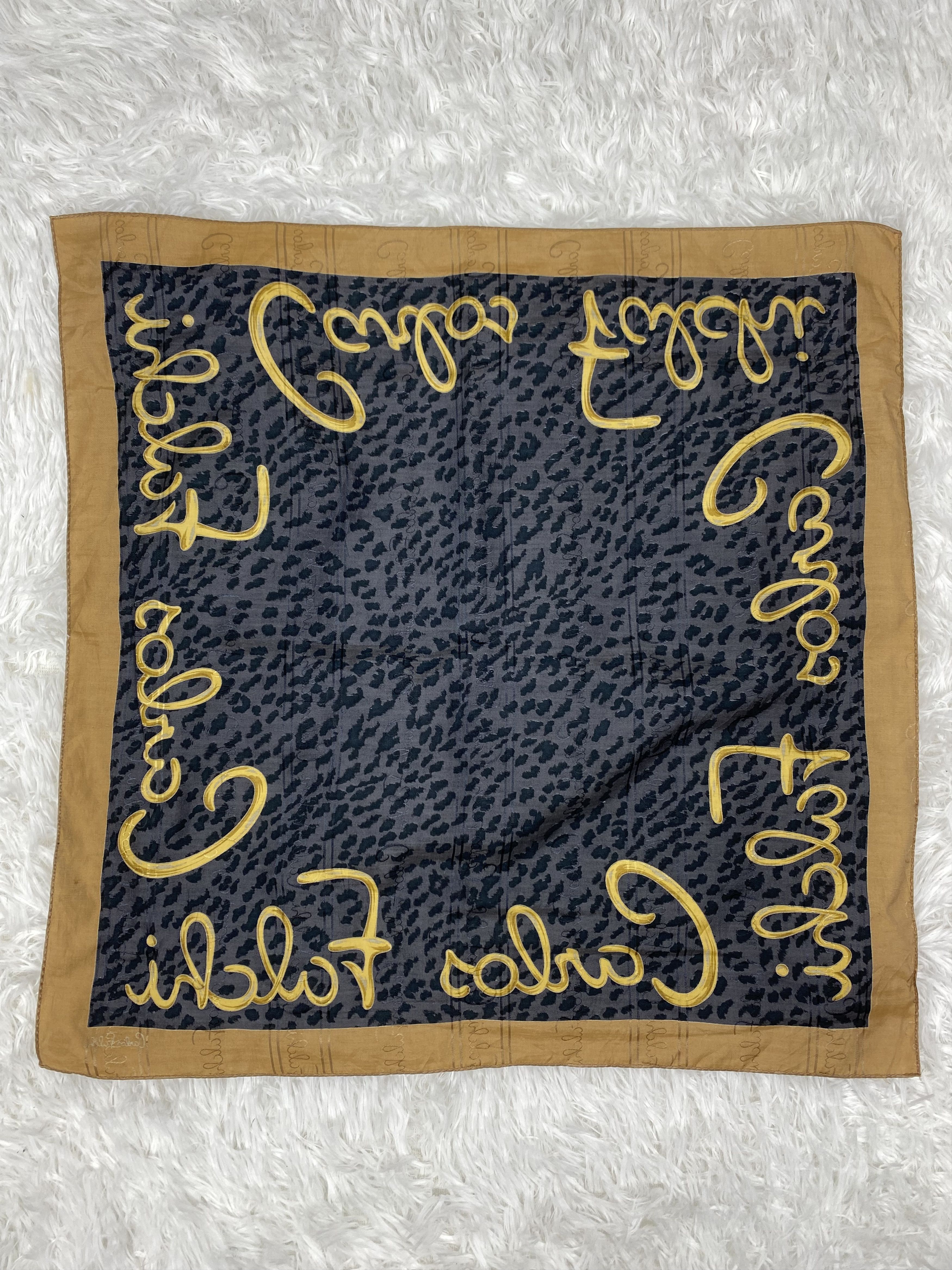 Japanese Brand × Vintage Vintage Carlos Falchi Handkerchief Neckerchief PH0649 Size ONE SIZE - 4 Thumbnail