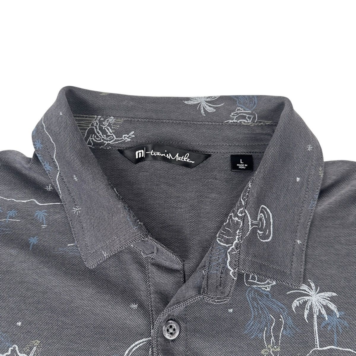 TravisMathew Travis Mathis Men's Hawaiian Short Sleeve Golf Polo Shirt Size US L / EU 52-54 / 3 - 3 Thumbnail