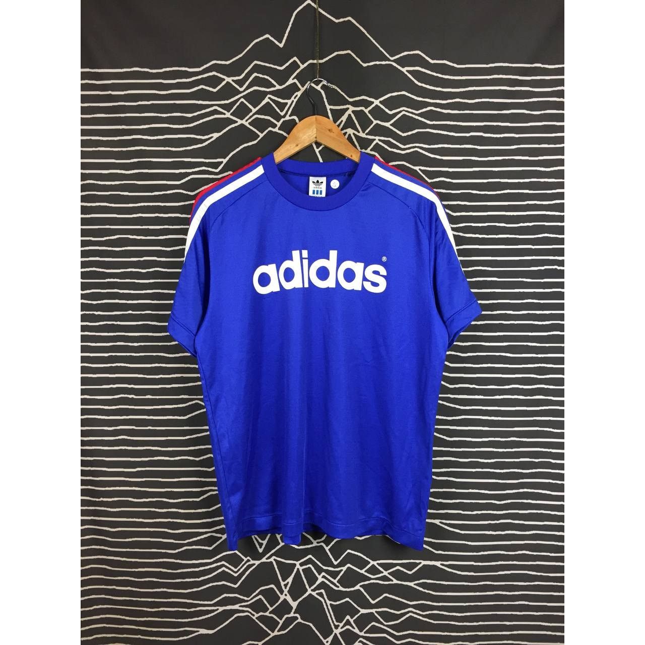 Adidas × Vintage Vtg 90s Adidas Descente Three Stripes Made In Japan Jersey Size US M / EU 48-50 / 2 - 2 Thumbnail