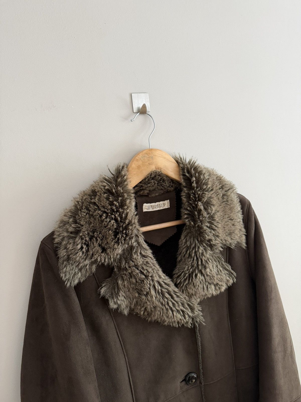 Balmain Vintage Penny Lane Balmain Long Shearling Coat Brown Size S / US 4 / IT 40 - 4 Thumbnail
