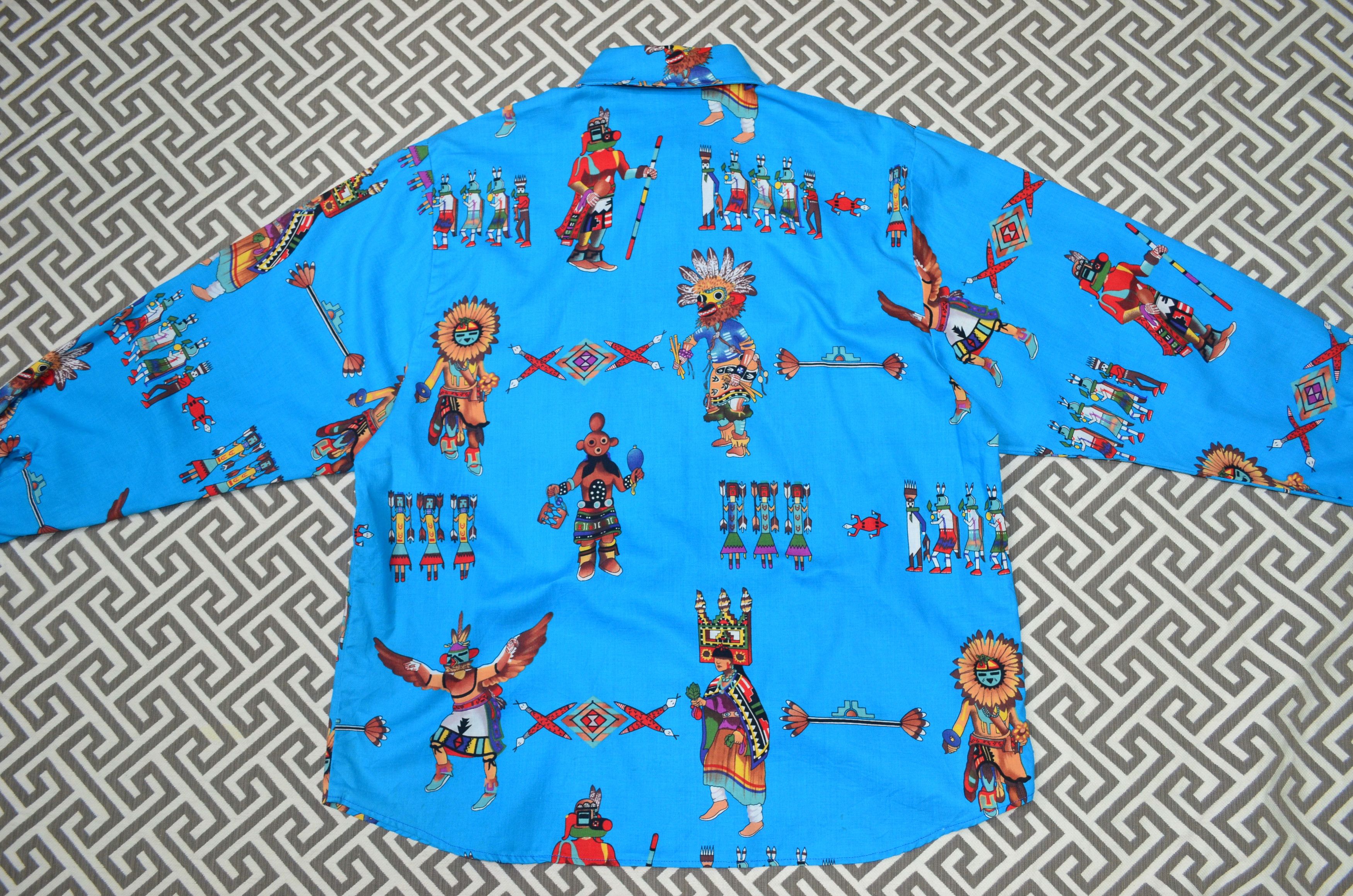 Vintage Vintage Caravan Western Apparel Indian kachina Women's Shirt Size XL / US 12-14 / IT 48-50 - 8 Thumbnail