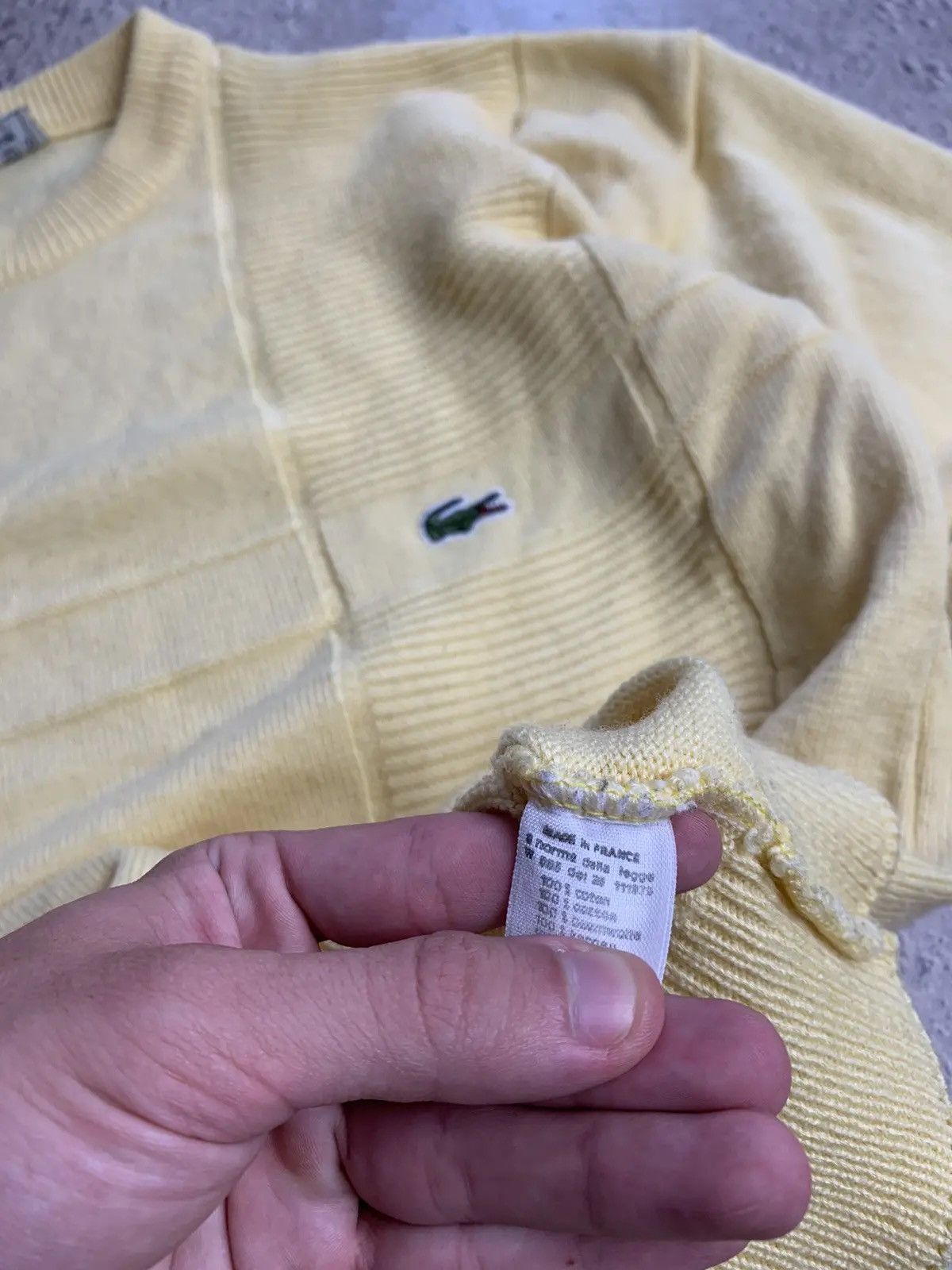 Lacoste Vintage Y2K Lacoste Knitwear Wool Sweater Size XL streetwear Size US L / EU 52-54 / 3 - 6 Thumbnail