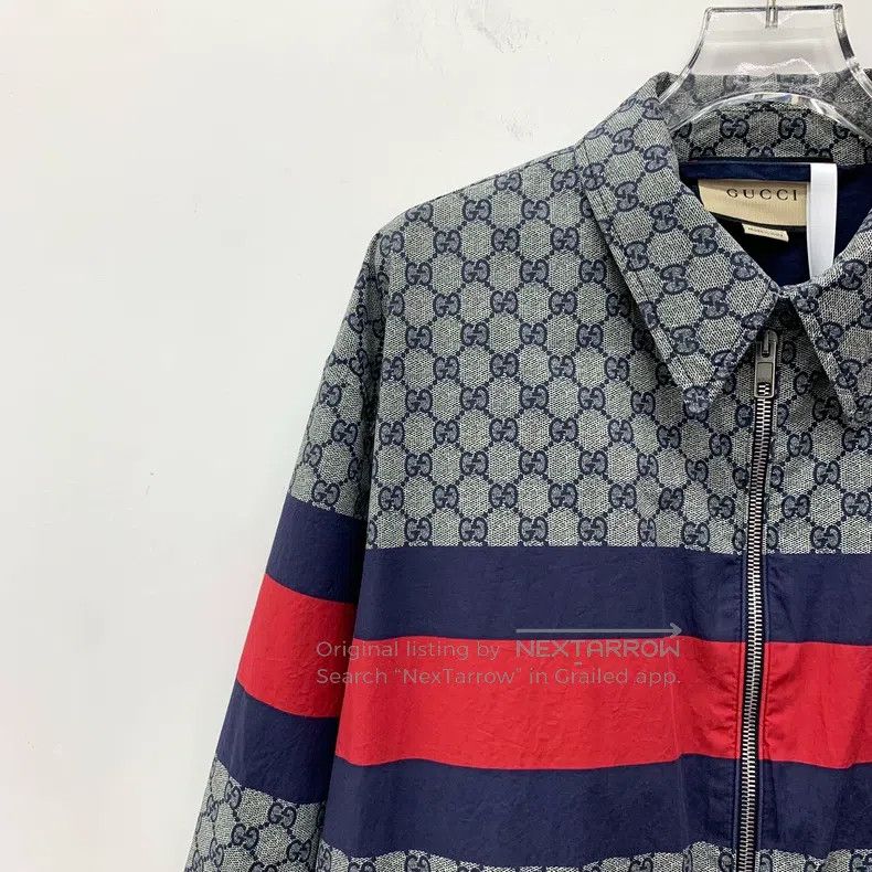 Gucci Gucci 24 colour-blocked striped logo jacquard full-print c Size US S / EU 44-46 / 1 - 3 Thumbnail