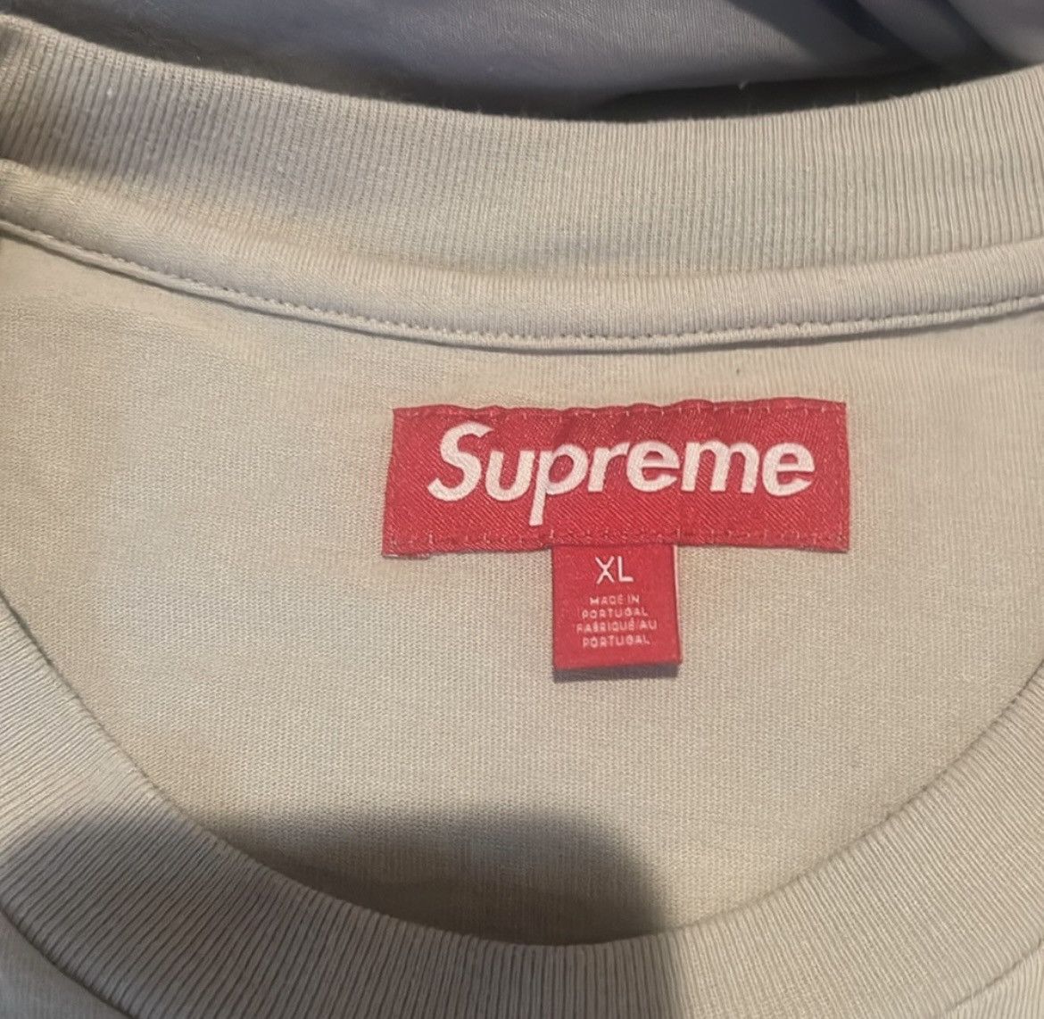 Supreme Supreme Small Logo Box Tee Stone Color Size US XL / EU 56 / 4 - 2 Thumbnail
