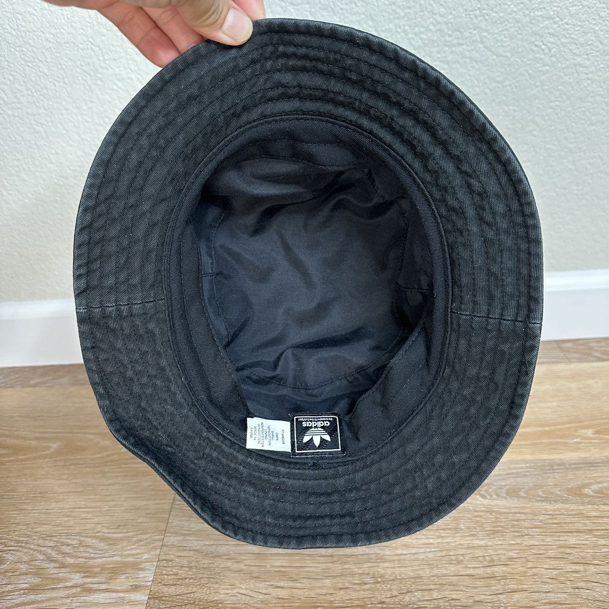 Adidas Adidas Unisex Black Washed Bucket Hat Size ONE SIZE - 8 Thumbnail