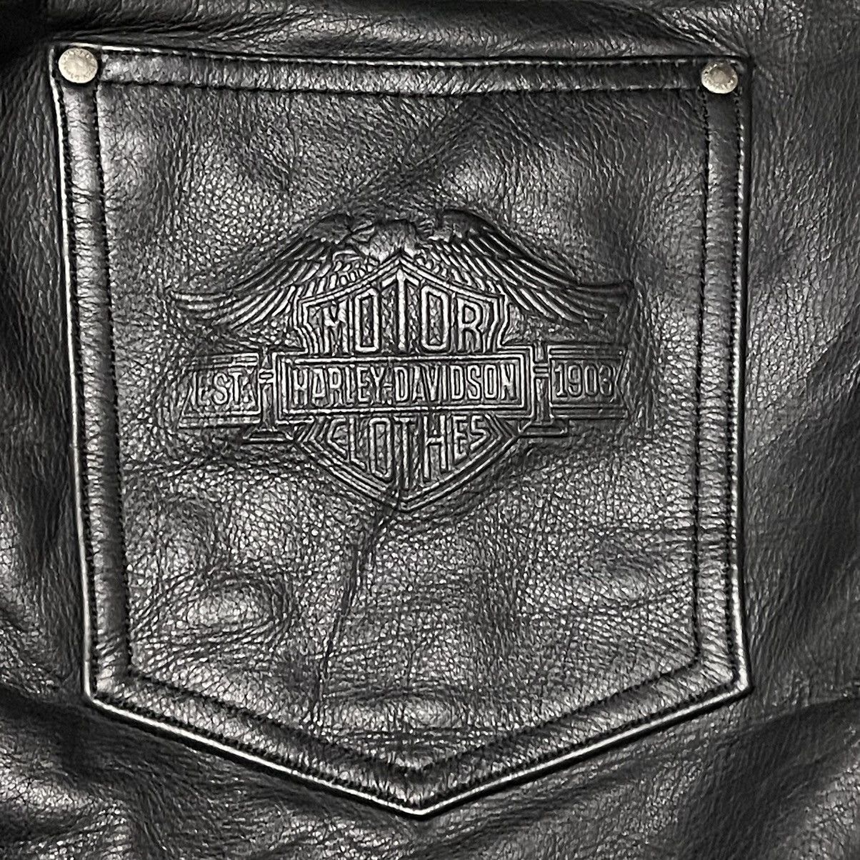 Harley Davidson Vintage Harley Davidson Motorcycle Leather Pants Size US 27 - 14 Thumbnail
