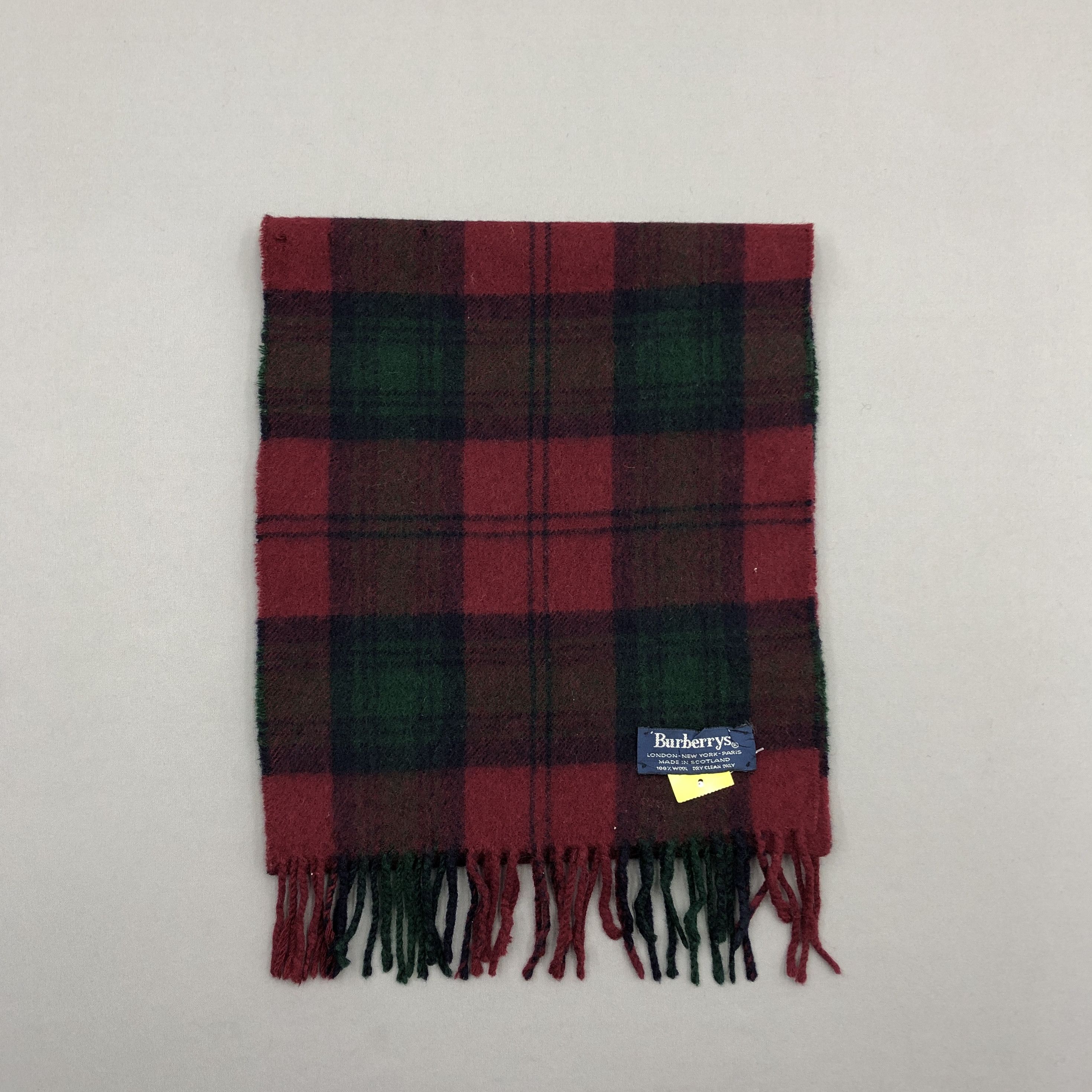 Burberry Vintage Burberrys Scarf Muffler Wool Cashmere Scarves Size ONE SIZE - 2 Thumbnail