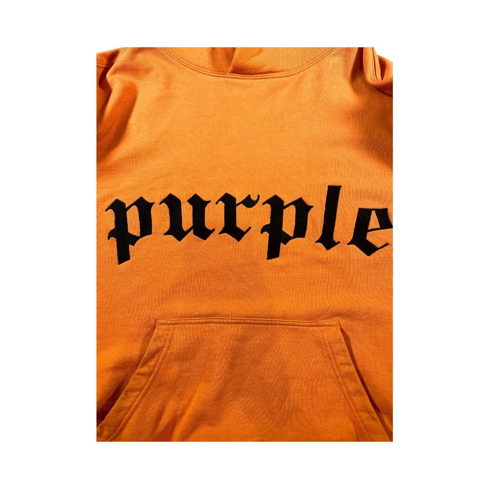 Purple Brand Purple Brand "Old English" Orange & Black Hoodie Size US M / EU 48-50 / 2 - 4 Thumbnail
