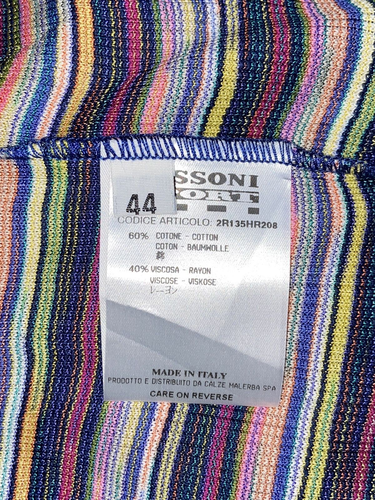 Missoni MISSONI SPORT Striped T-shirt Size US XXS / EU 40 - 14 Thumbnail
