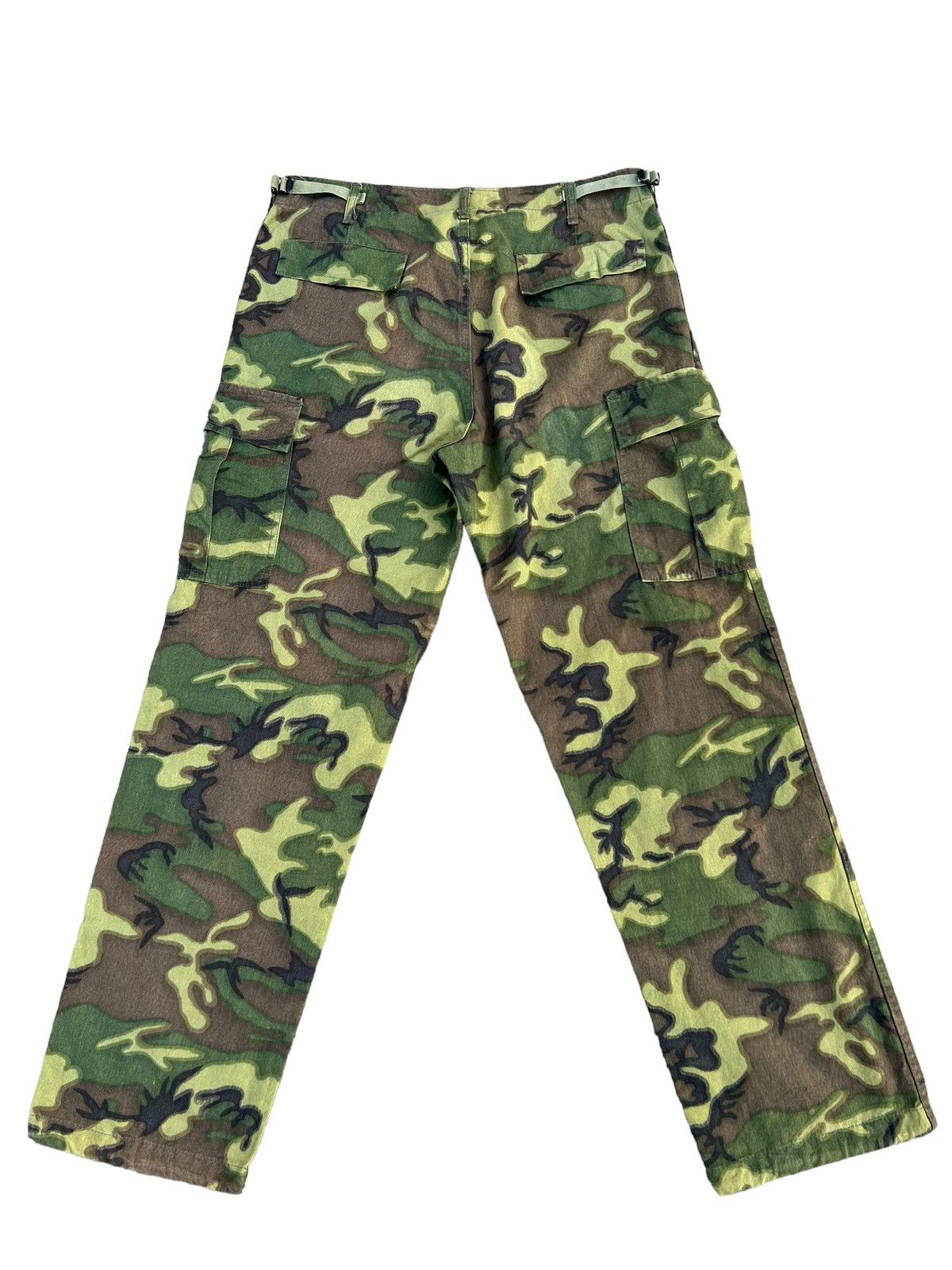 Vintage HOUSTON Japan Erdl Camo Repro Vietnam War Military Trouser Size US 33 - 2 Thumbnail