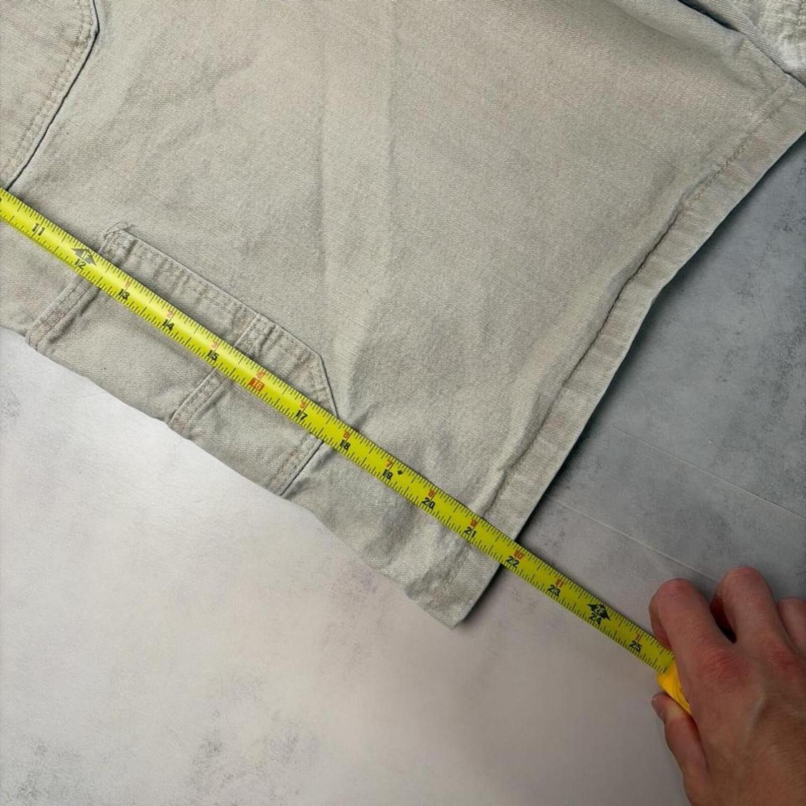 Wrangler Y2K Beige Wrangler Grunge Baggy Carpenter Skater Denim Jorts Size US 38 / EU 54 - 7 Thumbnail