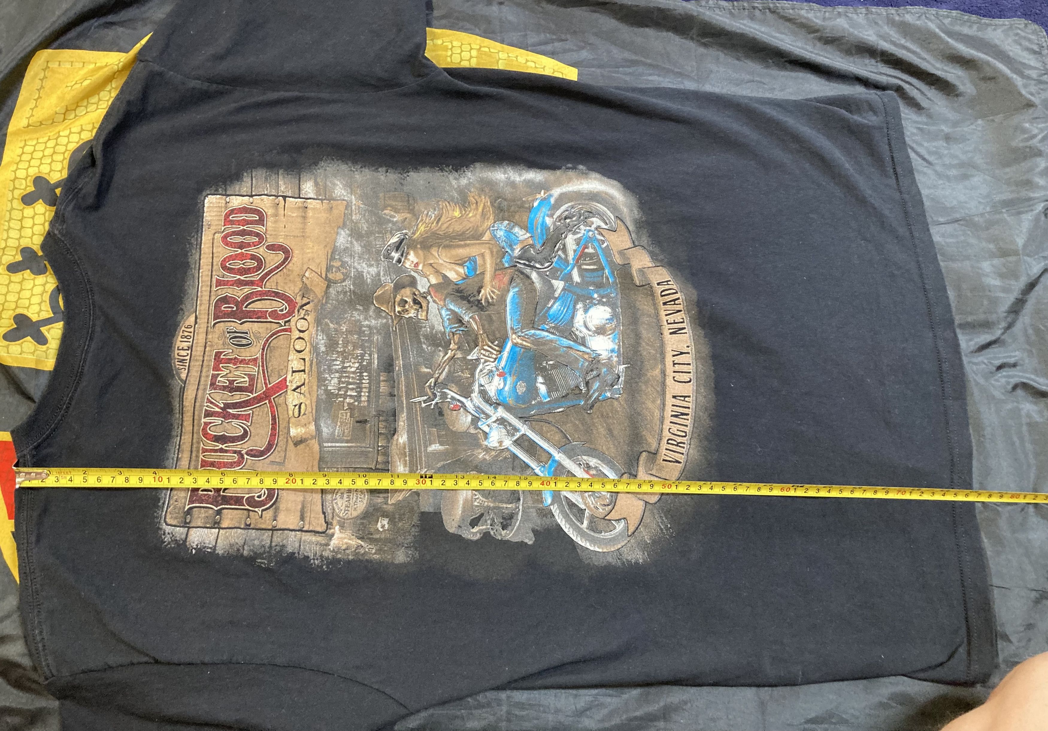 Vintage Vintage Bucket Of Blood Saloon Nevada Double Sided T Shirt Size US XL / EU 56 / 4 - 7 Thumbnail