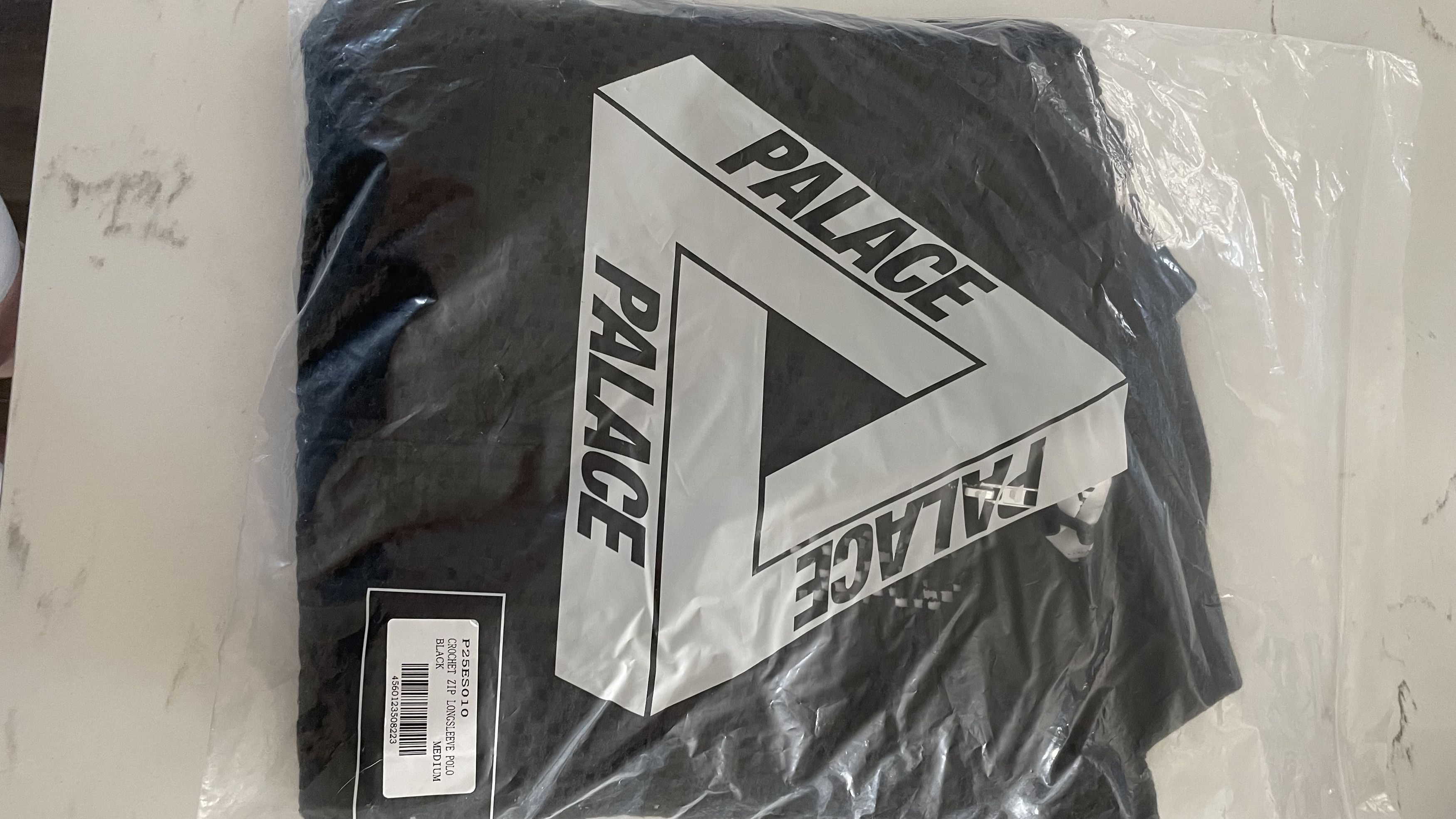 Palace Crochet Zip Long Sleeve Polo Size US M / EU 48-50 / 2 - 9 Thumbnail