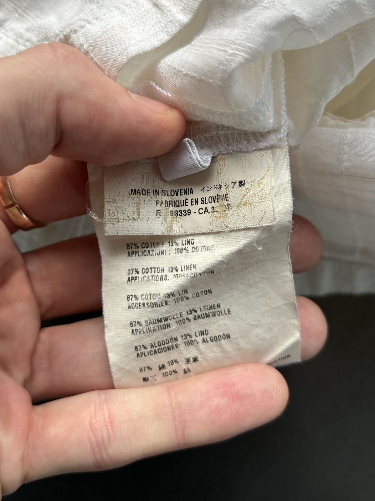 Prada 2000s Prada Sport Shirt Vintage Linen Cotton Sheer Zipper 40 Size S / US 4 / IT 40 - 8 Thumbnail