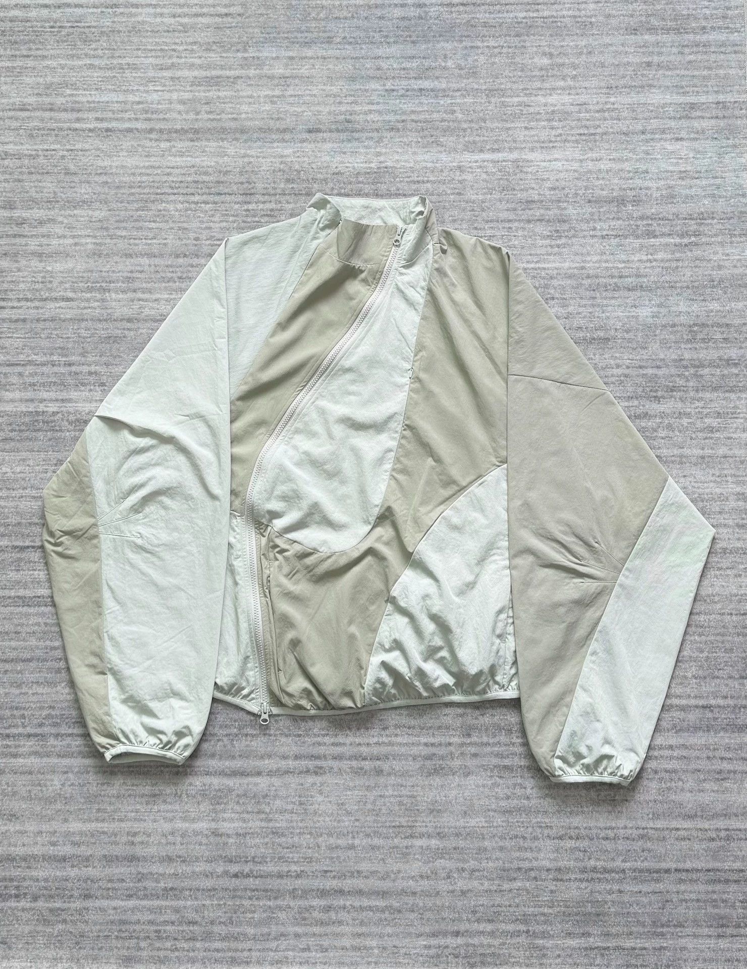 POST ARCHIVE FACTION (PAF) PAF 3.1 White/Gray-Green Asymmetric Zip Jacket Size US L / EU 52-54 / 3 - 1 Thumbnail
