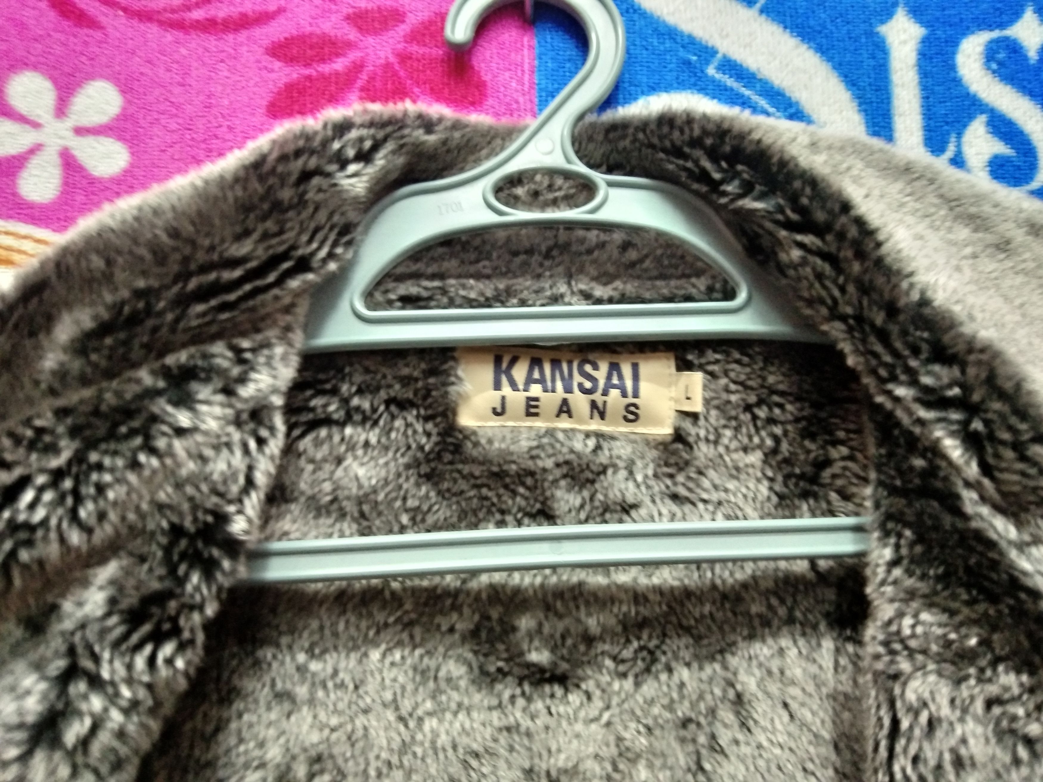 Japanese Brand × Kansai Yamamoto VINTAGE KANSAI JEANS DOUBLE COLLAR JACKET Size US L / EU 52-54 / 3 - 7 Thumbnail