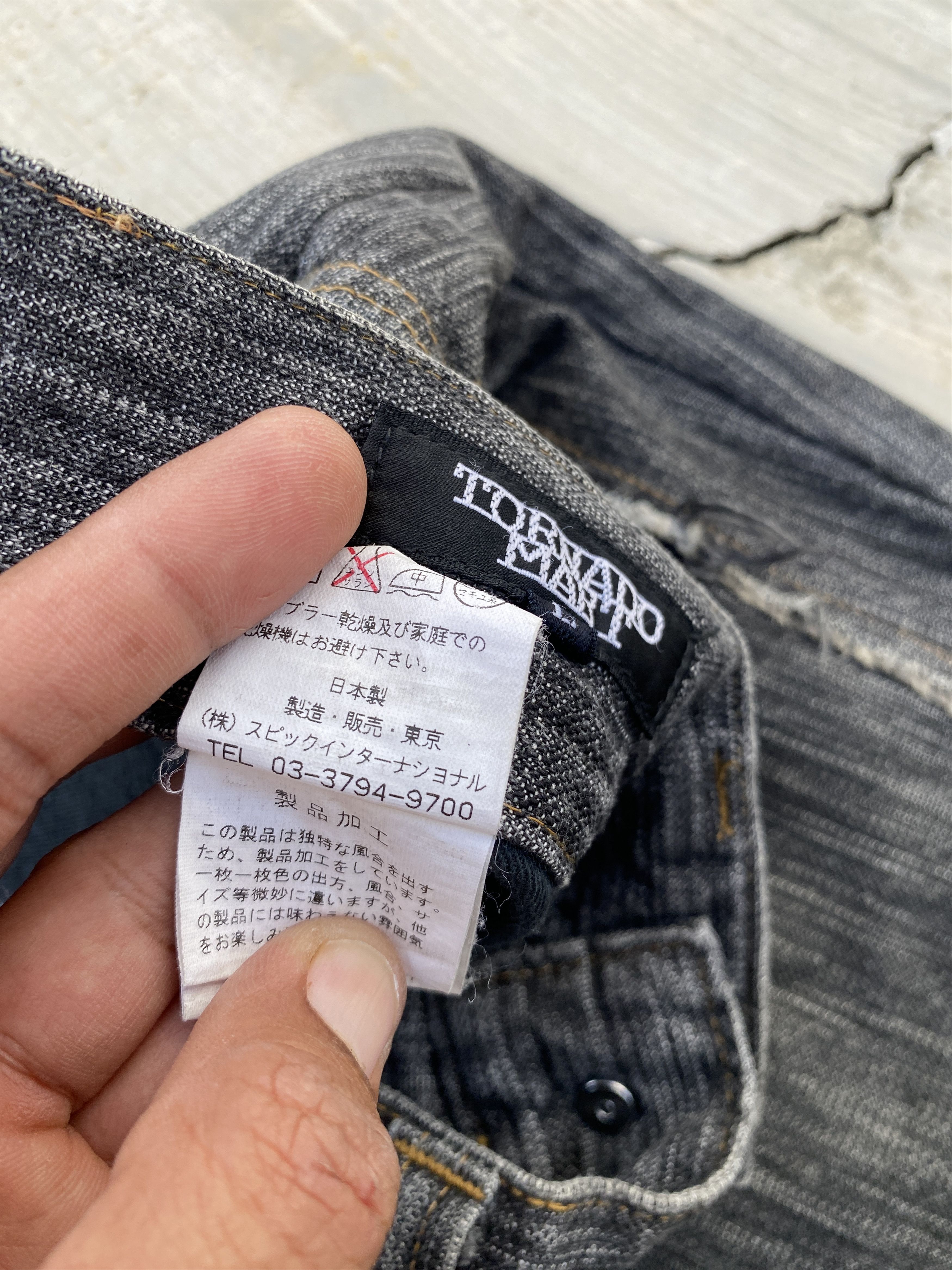 Japanese Brand × Tornado Mart Tornado Mart Patchwork Black Jeans Size US 33 - 12 Thumbnail