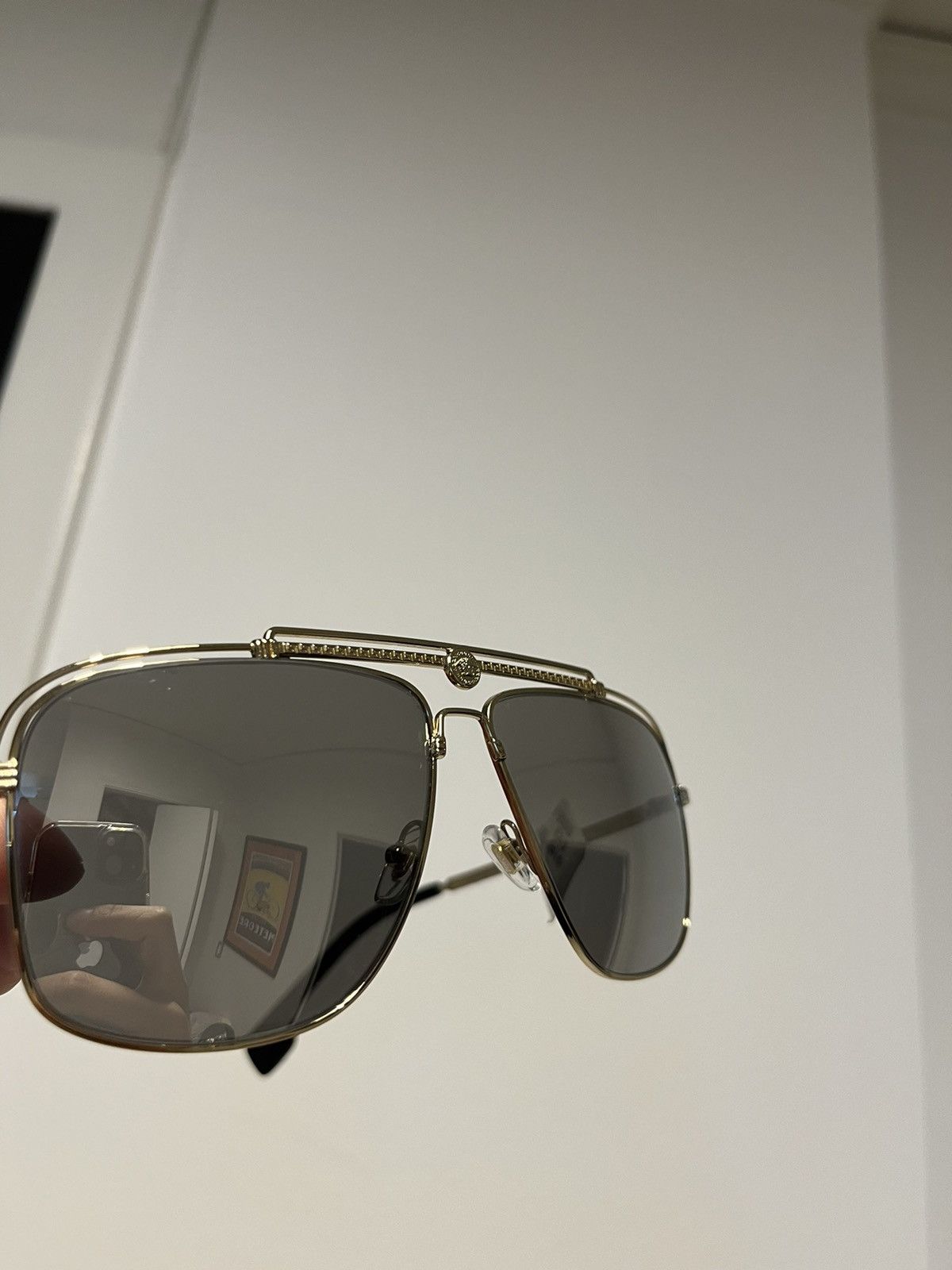 Versace Super Runway Rare Brand New Reflective Logo Sunglasses Size ONE SIZE - 17 Thumbnail