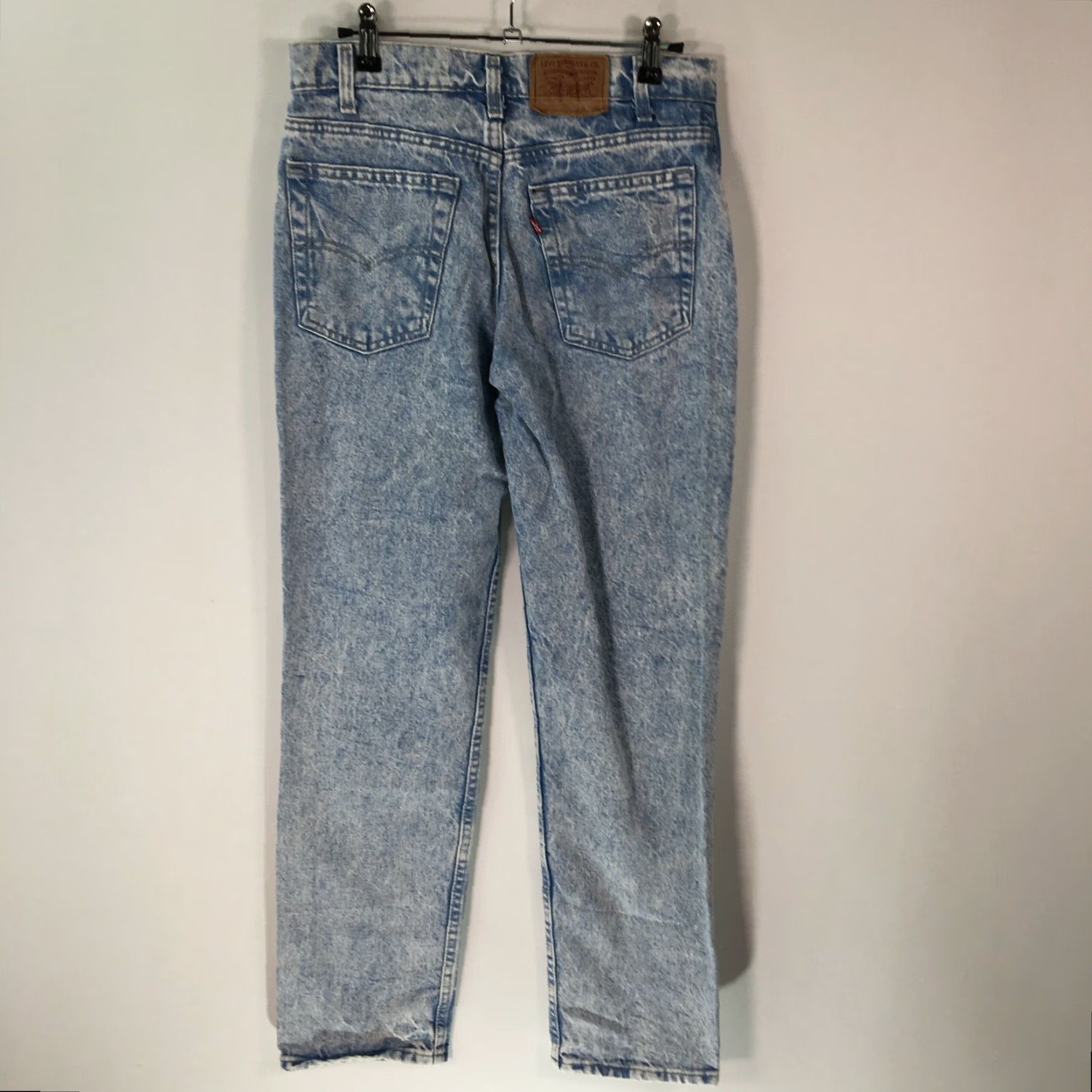 CO VINTAGE Levi Strauss & Co Jeans Mens Size 29X30 Straight Leg Blue Denim 1990s Size US 30 / EU 46 - 2 Thumbnail