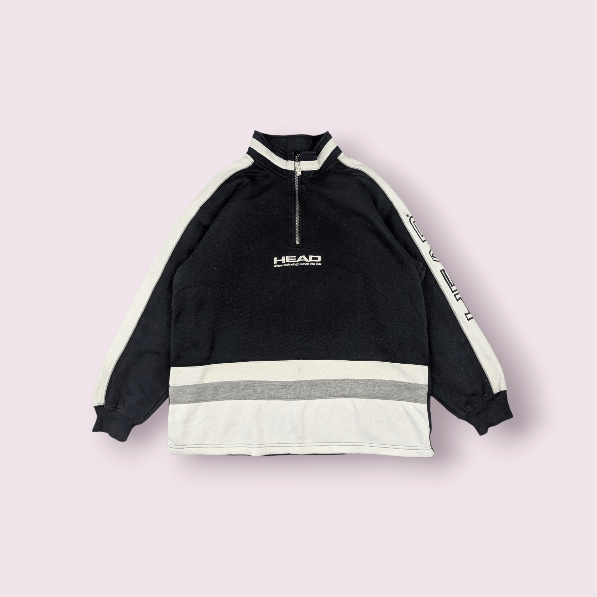 Japanese Brand HEAD Tennis Big Logo Hip Hop Rap Jumper Sweatshirt Size US M / EU 48-50 / 2 - 2 Thumbnail