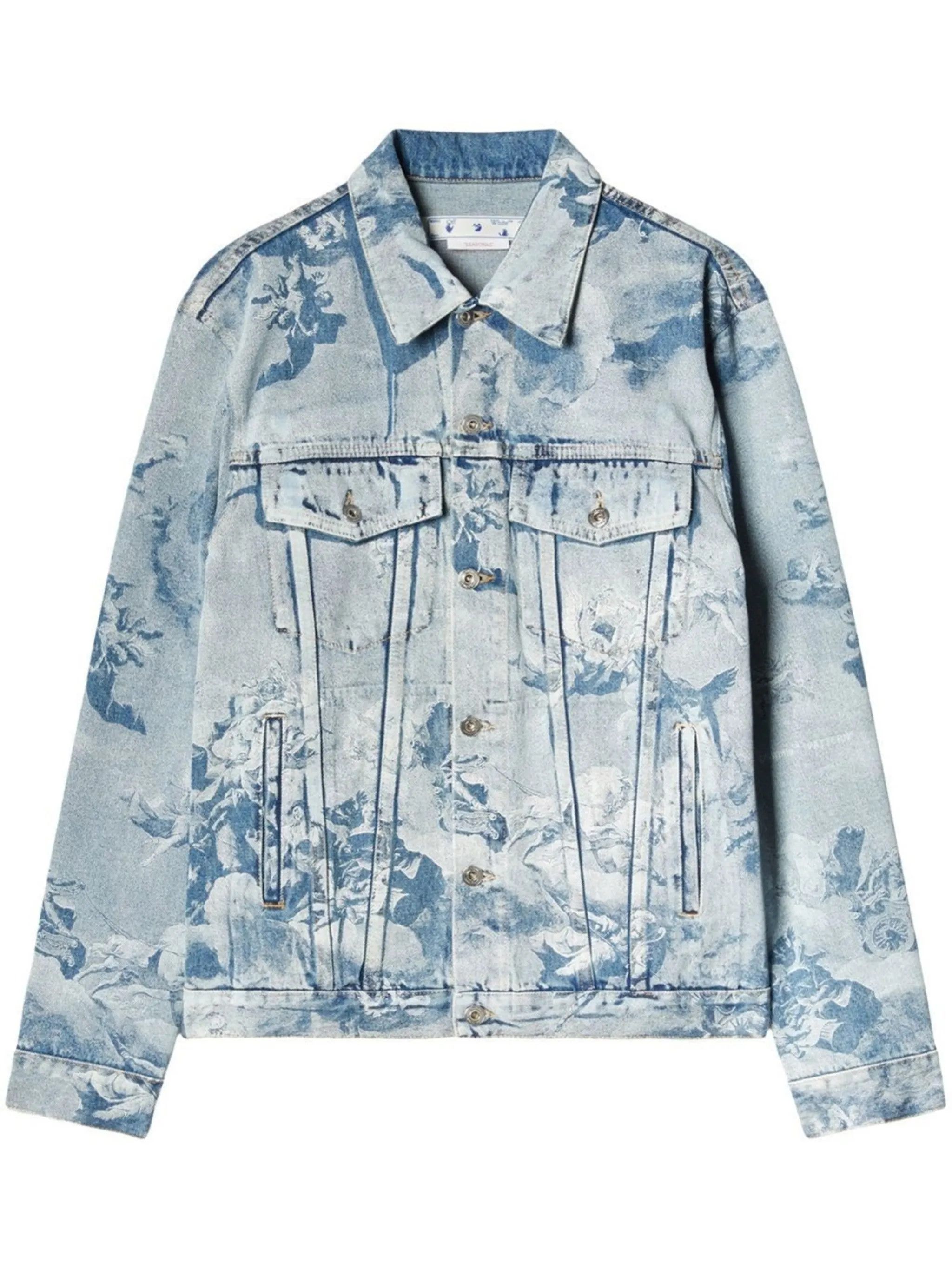 Off-White o1y0225 Denim Jacket in Light Blue Size US S / EU 44-46 / 1 - 1 Thumbnail