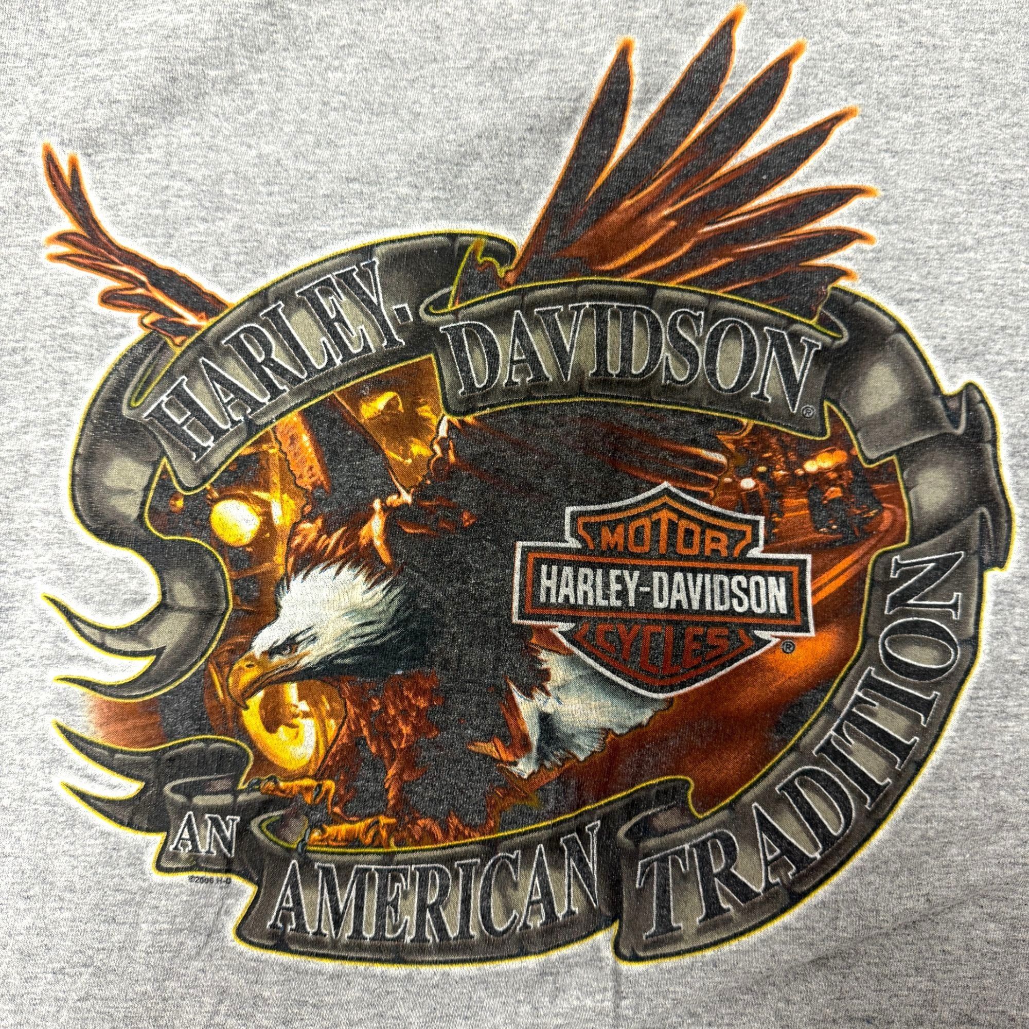 Harley Davidson Y2K HARLEY DAVIDSON Heather BIKER Tank Top SOARING EAGLE Size US XXL / EU 58 / 5 - 1 Thumbnail