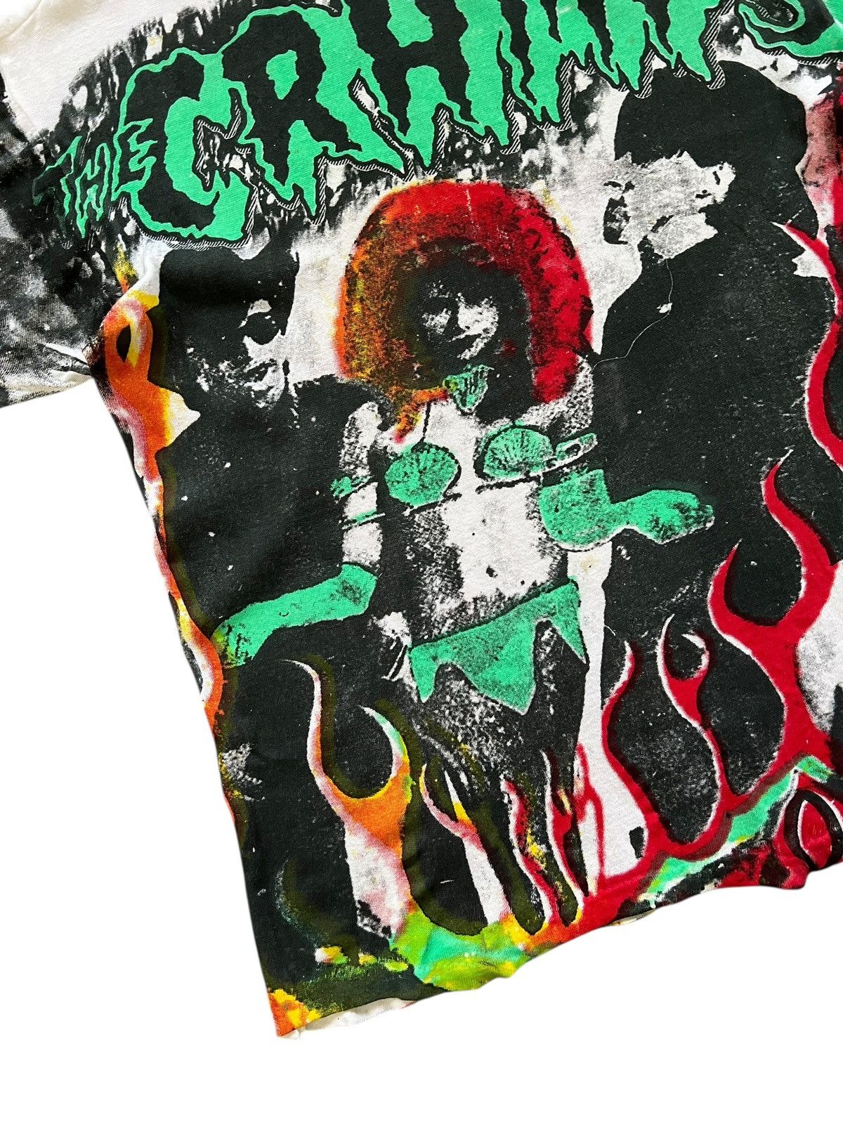 Band Tees Vintage 1980s Bootleg The Cramps Overprint Mosquitohead Size US M / EU 48-50 / 2 - 6 Thumbnail