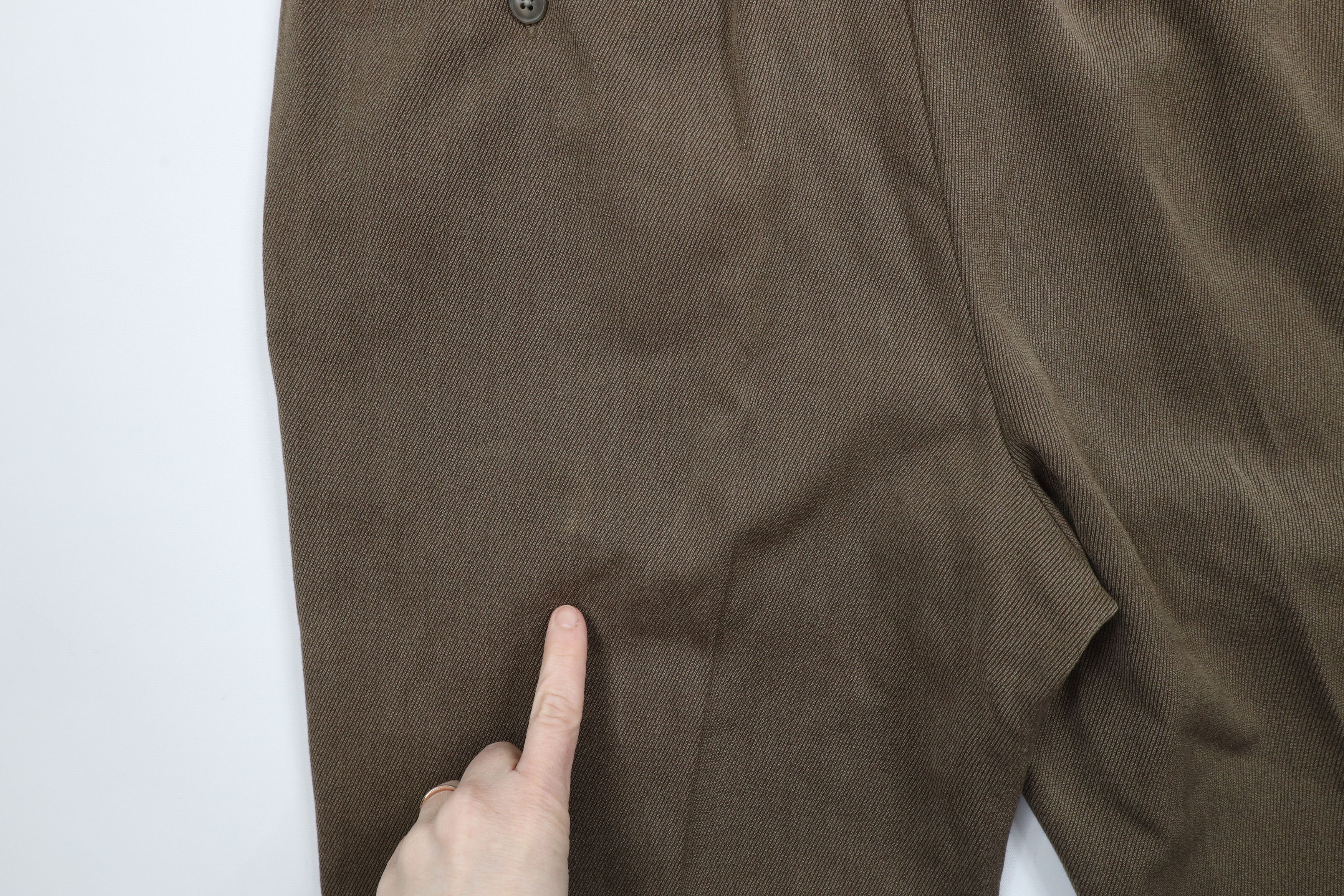 Vintage Vintage 90s Streetwear Whipcord Wide Leg Chino Pants Brown Size US 36 / EU 52 - 13 Thumbnail