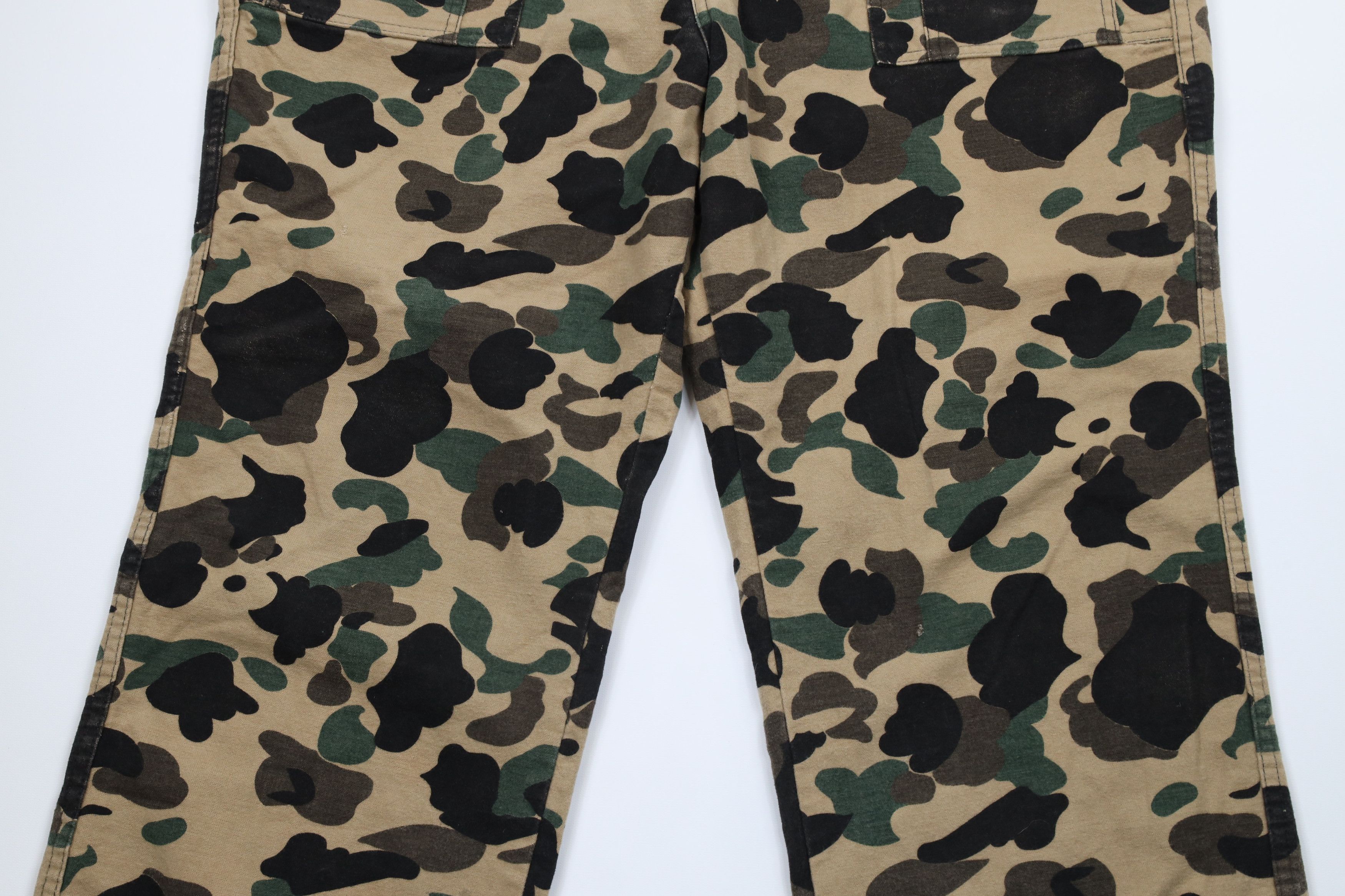 Vintage Vintage 70s Streetwear Cloth Camouflage Cargo Pants USA Size US 42 / EU 58 - 3 Thumbnail