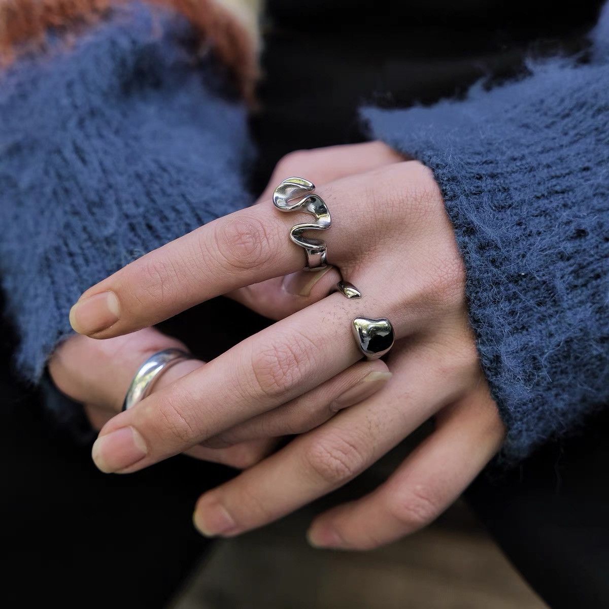 Japanese Brand × Vintage Retro punk rings Size ONE SIZE - 1 Thumbnail