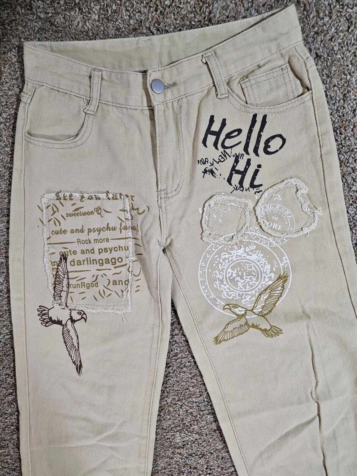 Designer Hello Hi Bird pants small Size 28" / US 6 / IT 42 - 2 Thumbnail