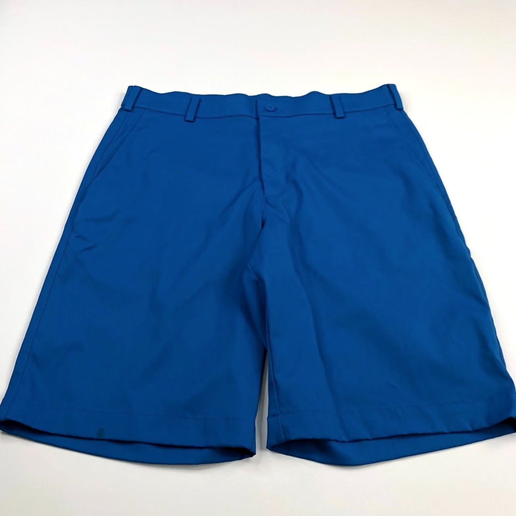 Nike Nike TOUR PERFORMANCE 34 Chino Shorts Blue Flat Front 10.5" Inseam 11" Regular Waist 34 Men Shirts/Shorts? Size US 34 / EU 50 - 3 Thumbnail