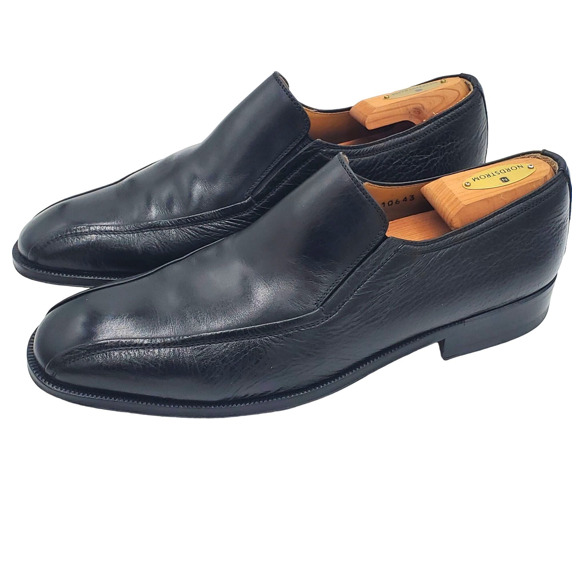 Magnanni Spain Magnanni Men's size 10 Black Leather Loafer Dress Shoe Size US 10 / EU 43 - 6 Thumbnail