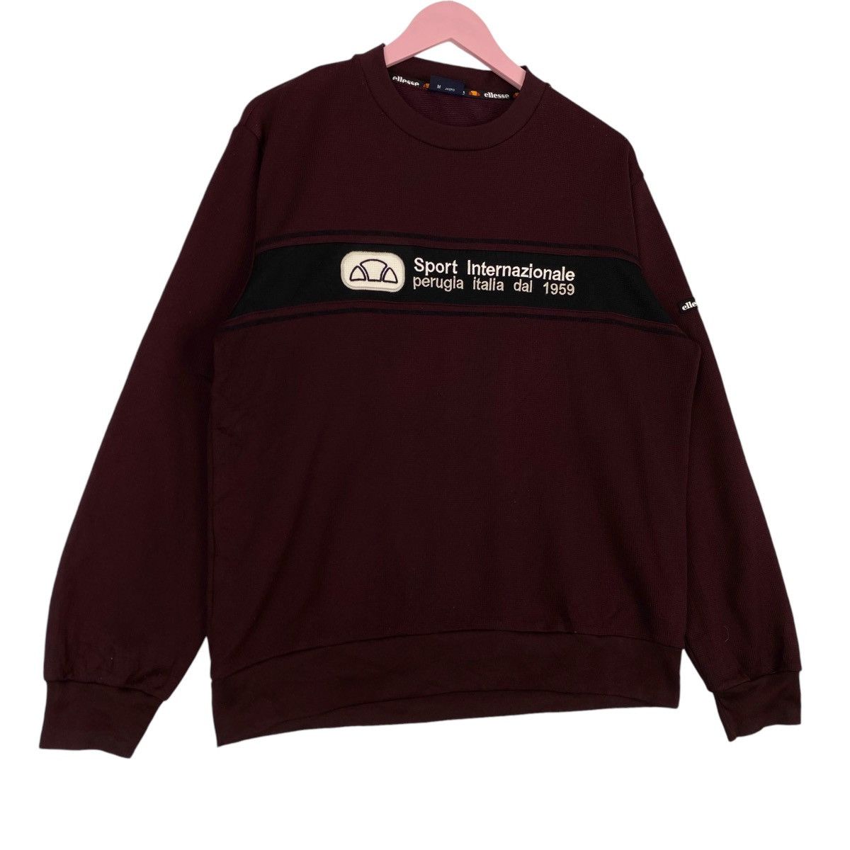Ellesse × Vintage Vintage Ellesse Embroidered Red Brown Crewneck Sweatshirt Size US M / EU 48-50 / 2 - 3 Thumbnail