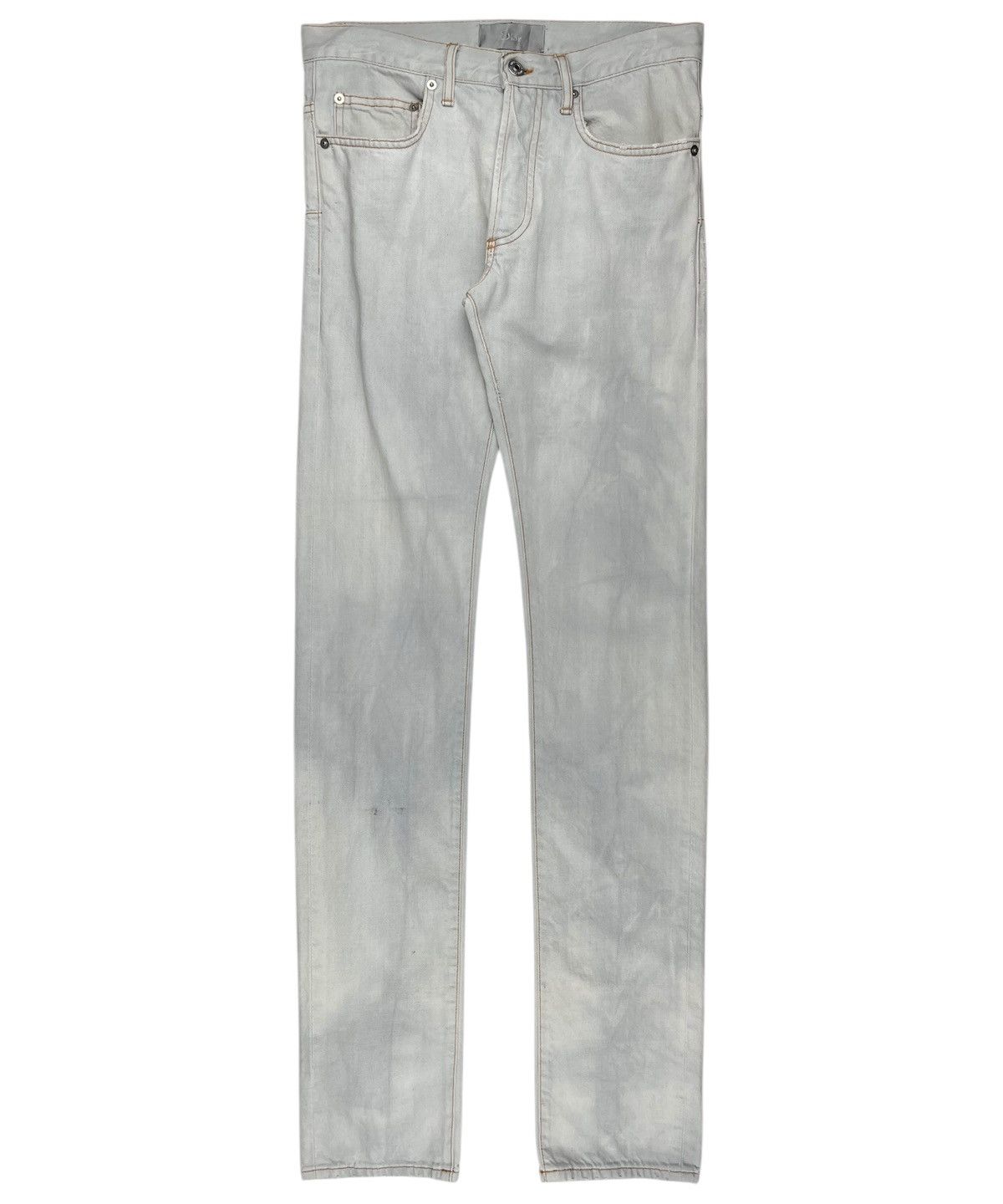 Dior SS08 Dior Homme Unaltered Bleached Marble Denim Jeans Size US 28 / EU 44 - 1 Thumbnail