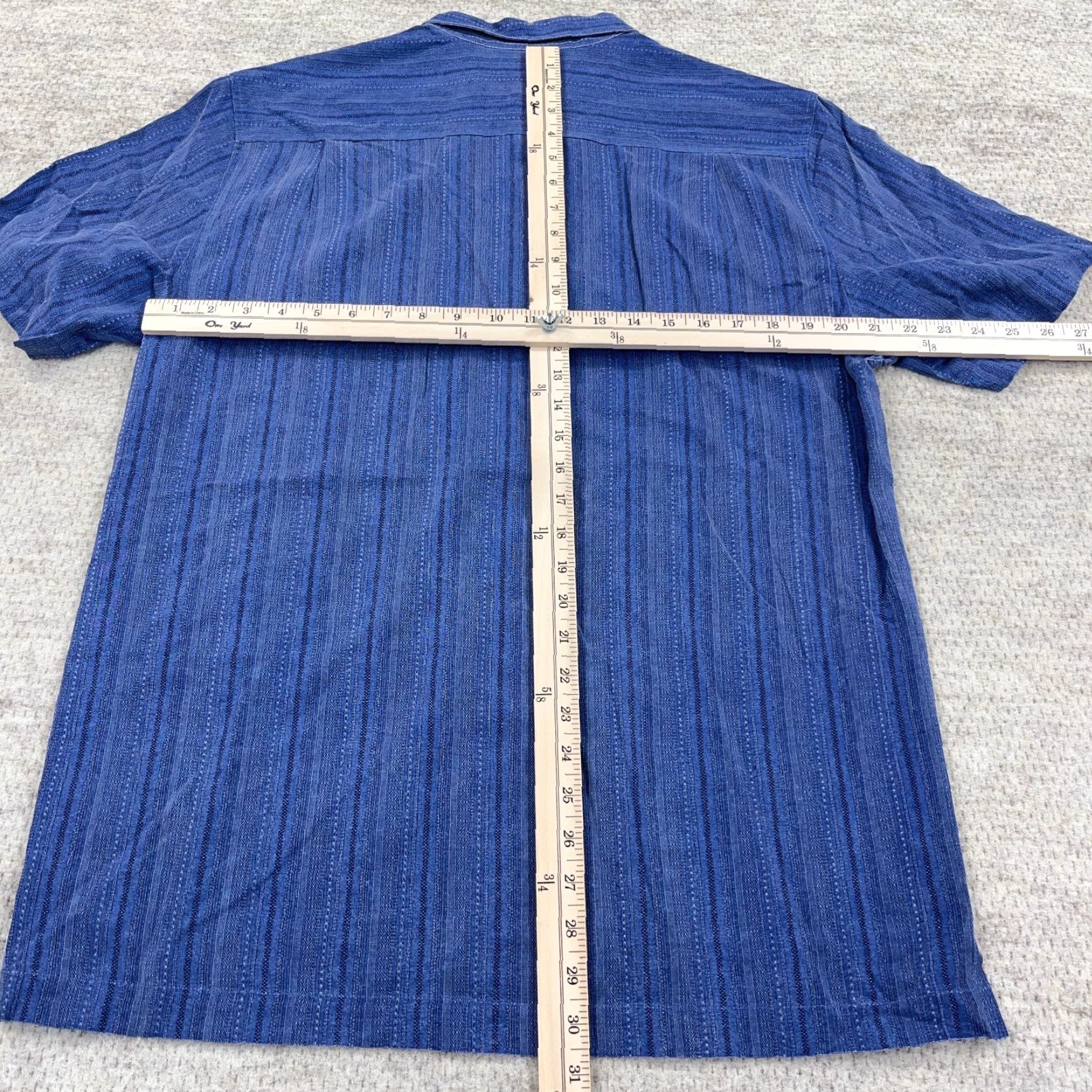 Tommy Bahama Tommy Bahama Button-Up Shirt Men M Blue Silk Hawaiian Camp Striped Floral Casual Beach Tourist Size US M / EU 48-50 / 2 - 6 Thumbnail