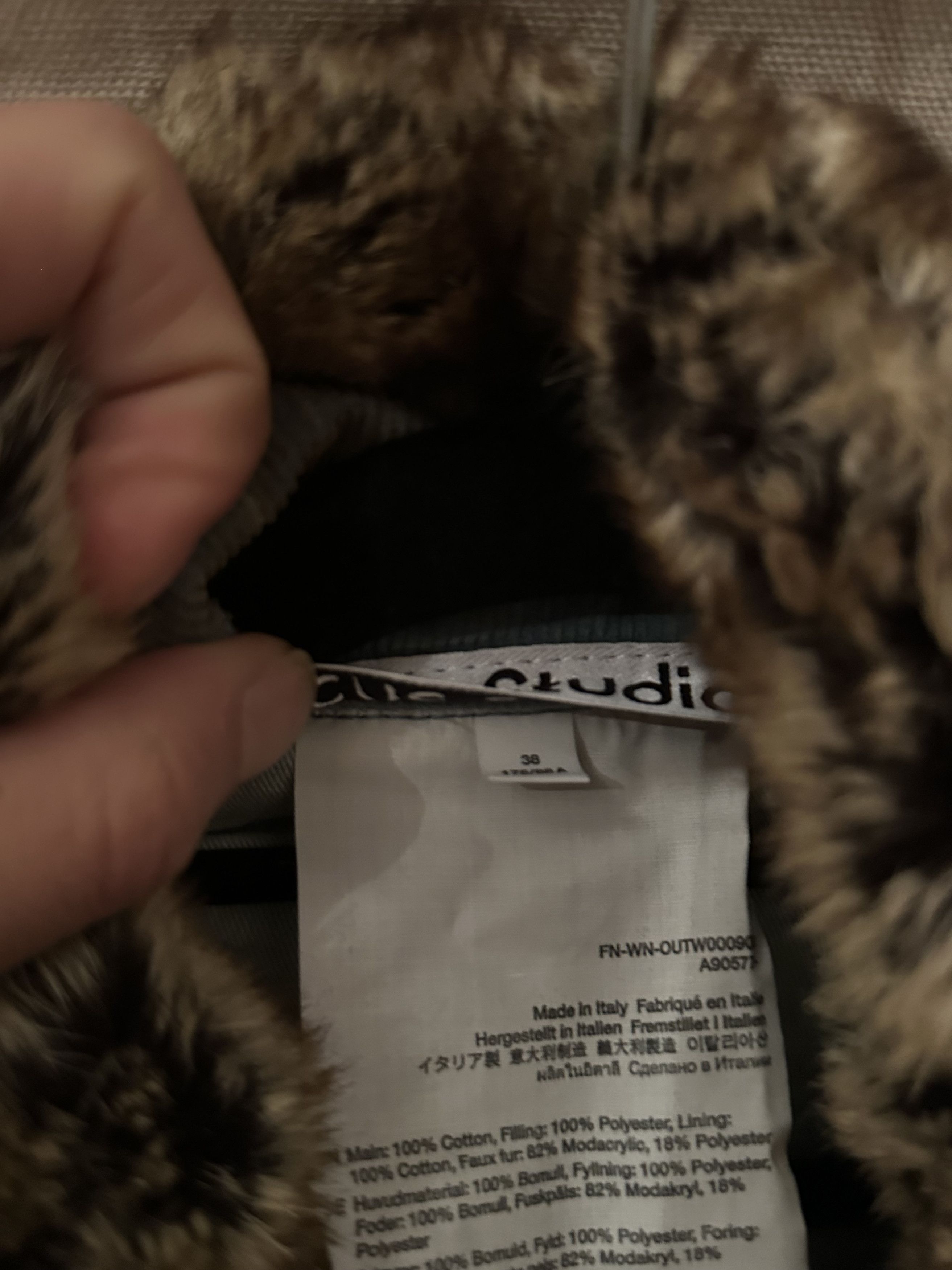 Acne Studios Faux Fur Collar Corduroy Jacket Size XS / US 0-2 / IT 36-38 - 4 Thumbnail