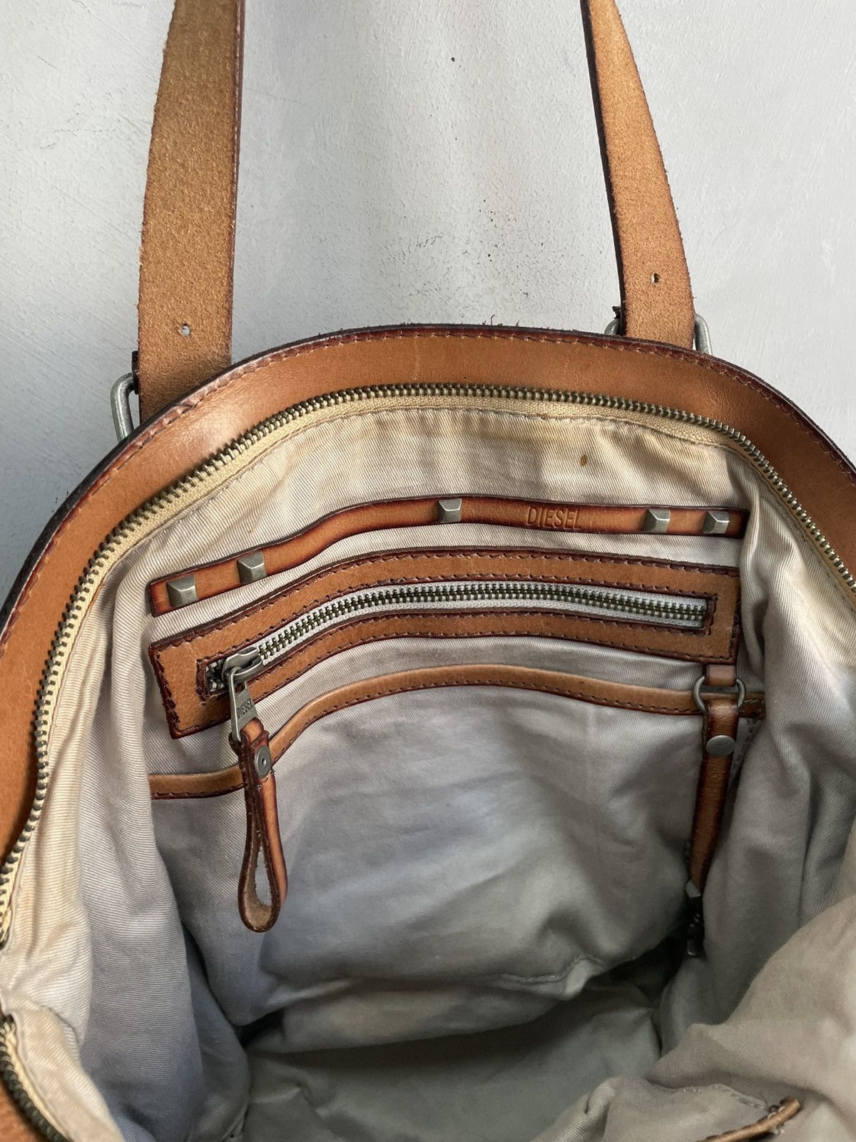 Diesel Avant garde Diesel leather shoulder bag hype fashion y2k Size ONE SIZE - 8 Thumbnail