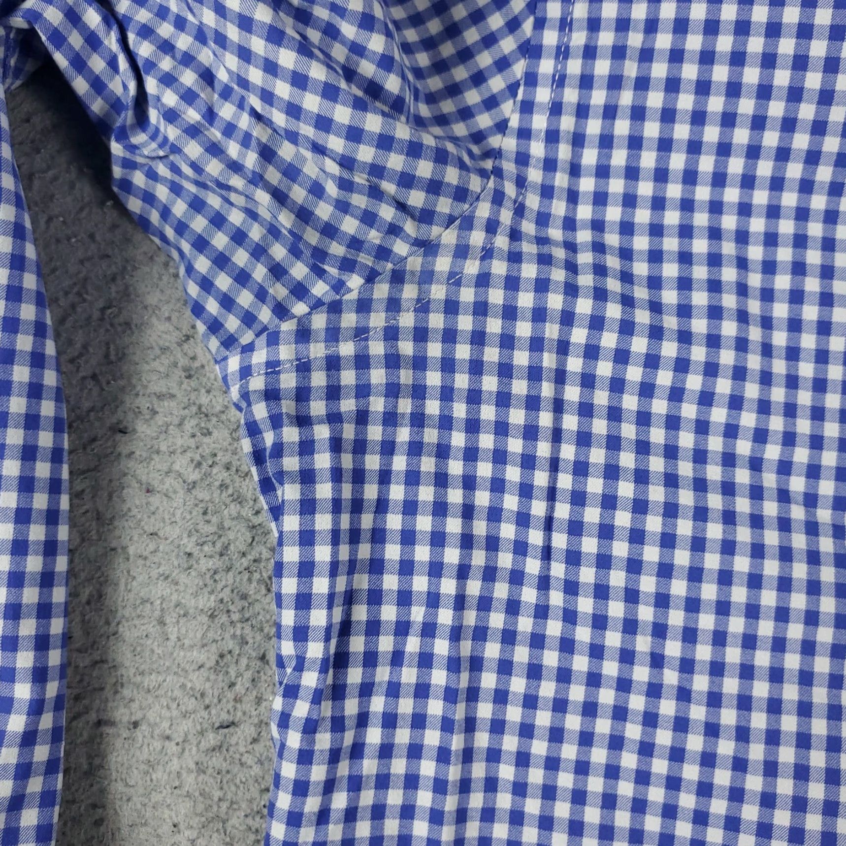 UNTUCKit UNTUCKit Button-Up Shirt Mens Medium Blue Check Nylon Long Sleeve Modern Preppy Size US M / EU 48-50 / 2 - 3 Thumbnail