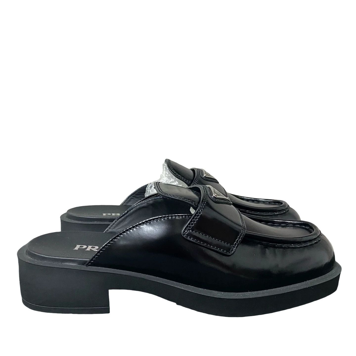 Prada Prada Triangle Logo Loafer Mules Size 37 Size US 7 / IT 37 - 1 Thumbnail