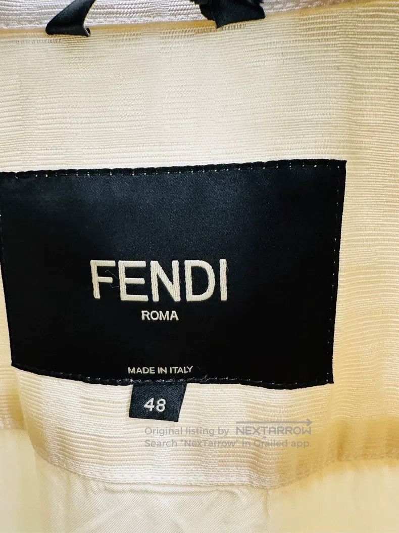 Fendi Fendi Logo full print single-breasted jacket Size US M / EU 48-50 / 2 - 4 Thumbnail