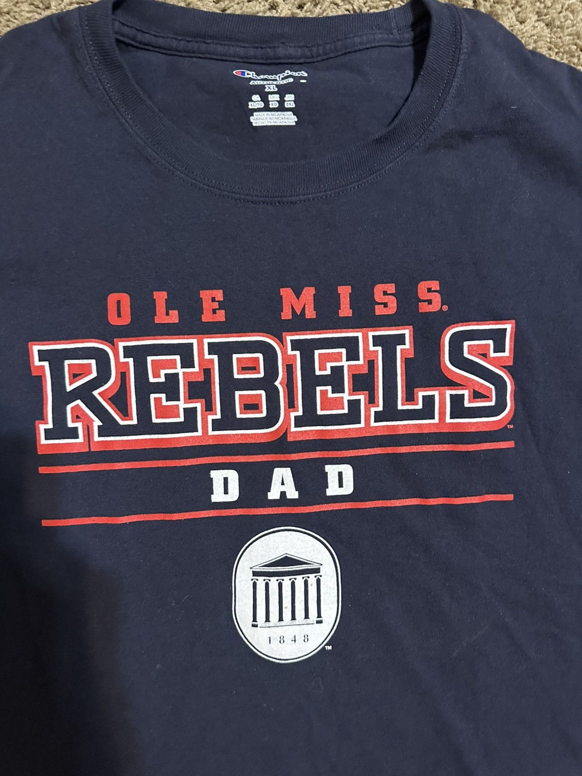 Champion × NCAA × Vintage Vintage NCAA Champion Ole Miss Rebels shirt 00s size XL Size US XL / EU 56 / 4 - 2 Thumbnail
