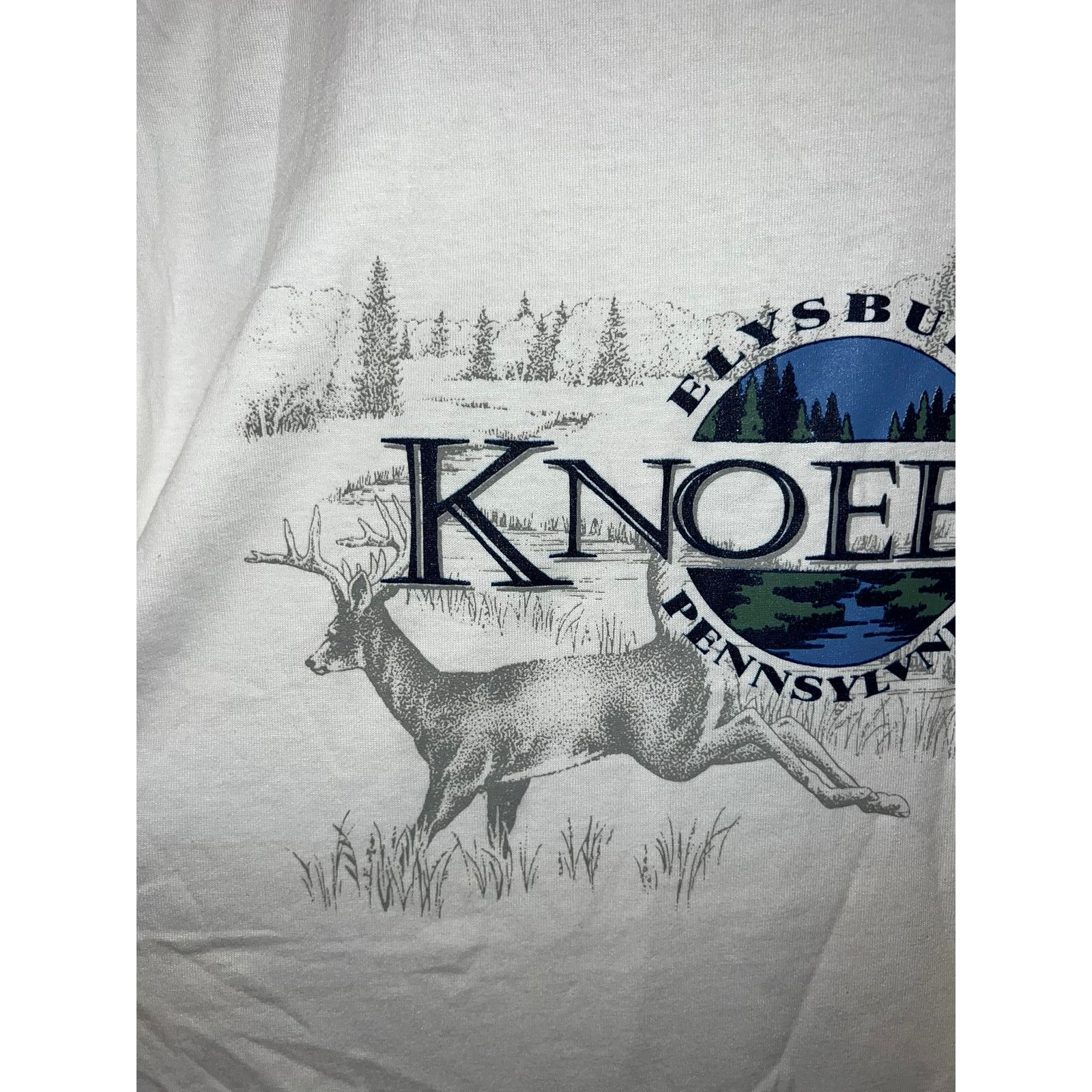 Jerzees 90s Vintage Elysburg Pennsylvania Knoebels Deer Shirt VTG L Size US L / EU 52-54 / 3 - 2 Thumbnail