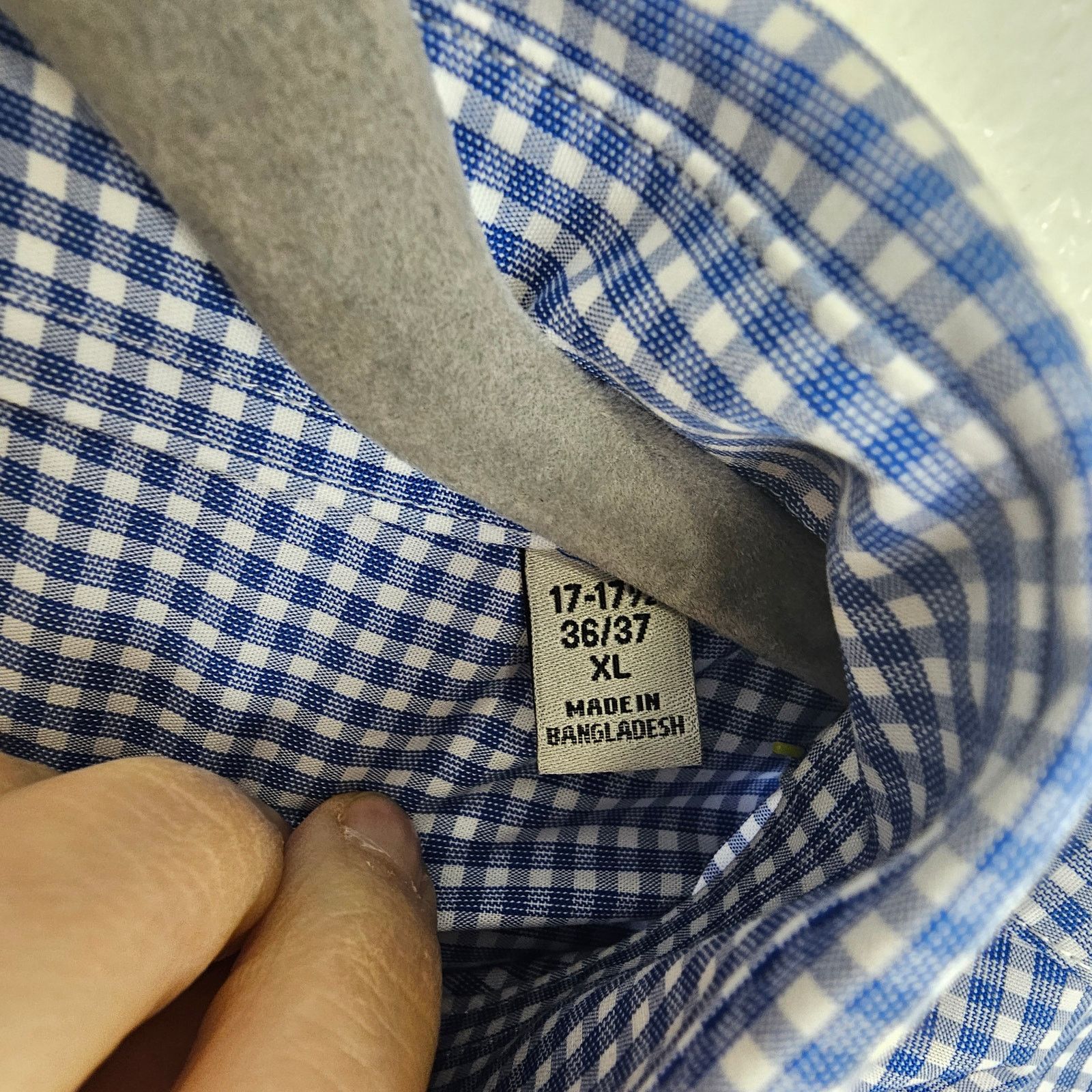 Kenneth Cole Unlisted Kenneth Cole Dress Shirt XL Gingham Slim Fit Career Size US XL / EU 56 / 4 - 7 Thumbnail