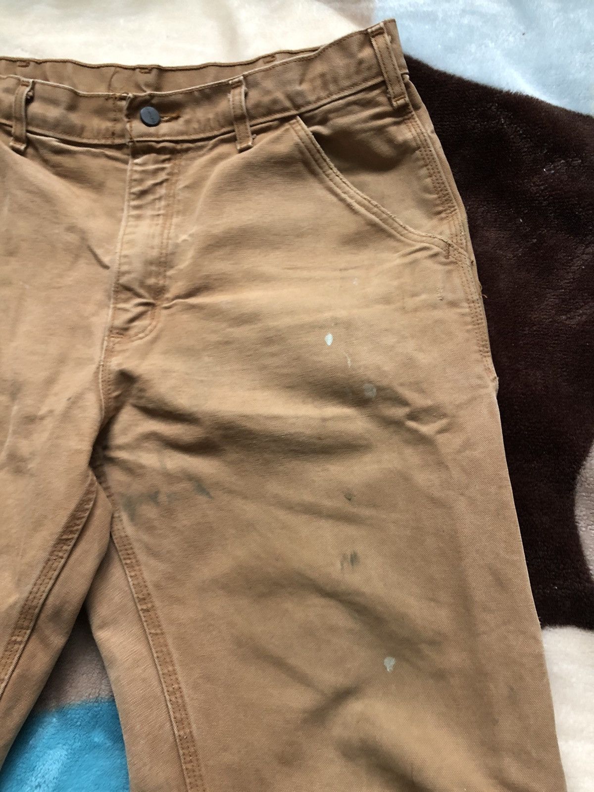 Carhartt × Vintage Vintage Carhartt Carpenter Jeans Faded Distressed Baggy Size US 34 / EU 50 - 3 Thumbnail