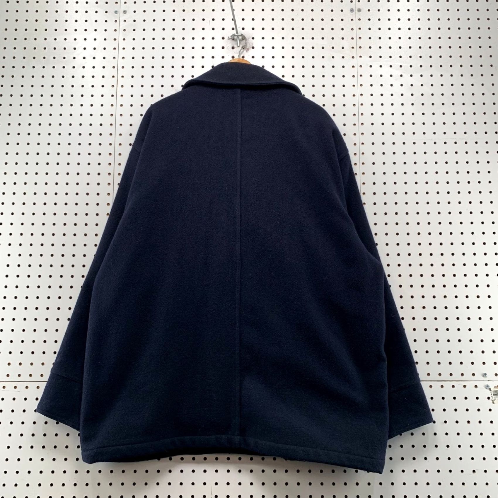 Abercrombie & Fitch Abercrombie & Fitch Wool Peacoat Men L Navy Blue Thick Heavy Double Breasted Vintage Regular Coat Size US L / EU 52-54 / 3 - 2 Thumbnail
