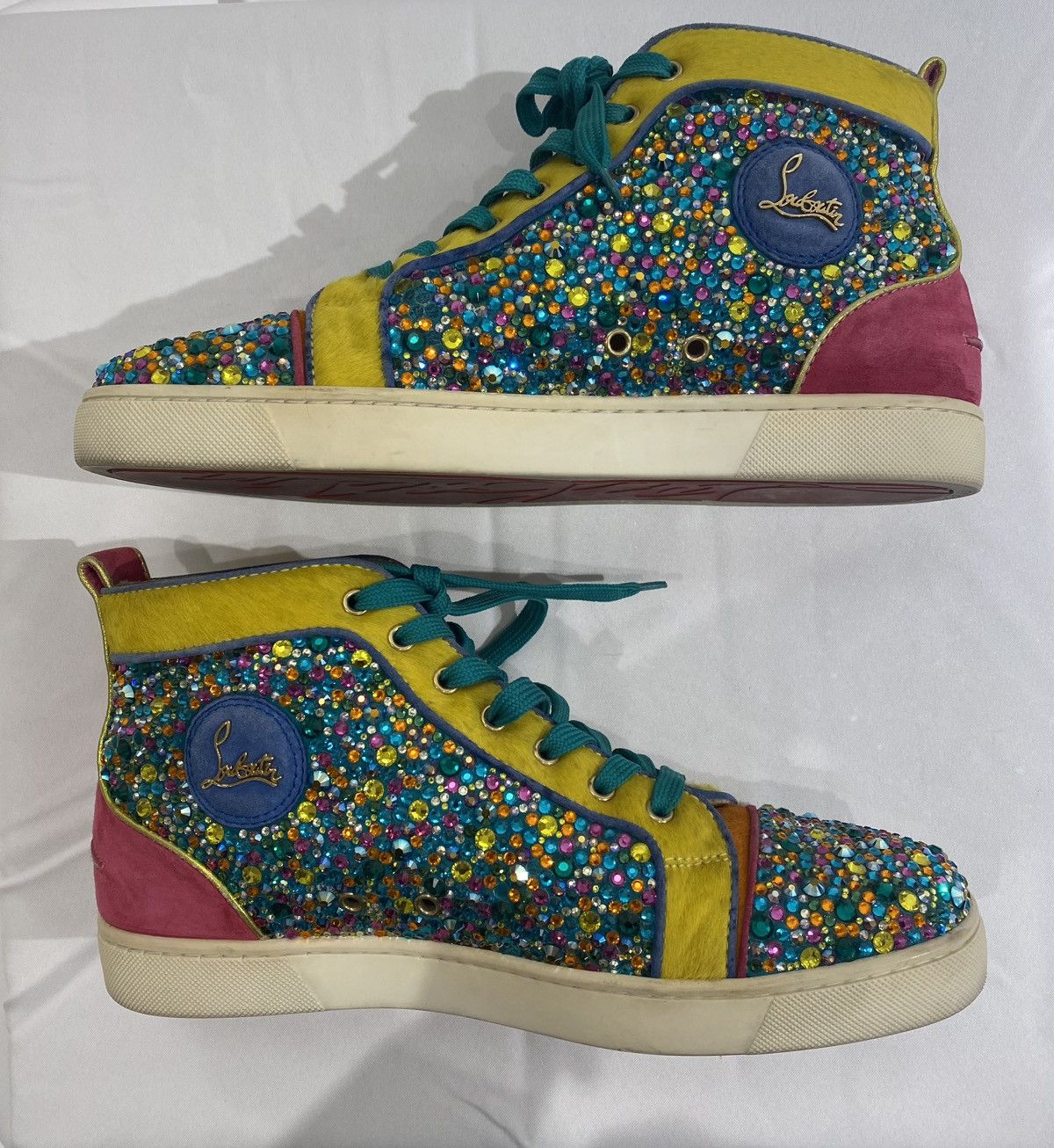 Christian Louboutin Christian Louboutin Strauss Swarovski Crystal Sneakers Size US 9.5 / EU 42-43 - 5 Thumbnail